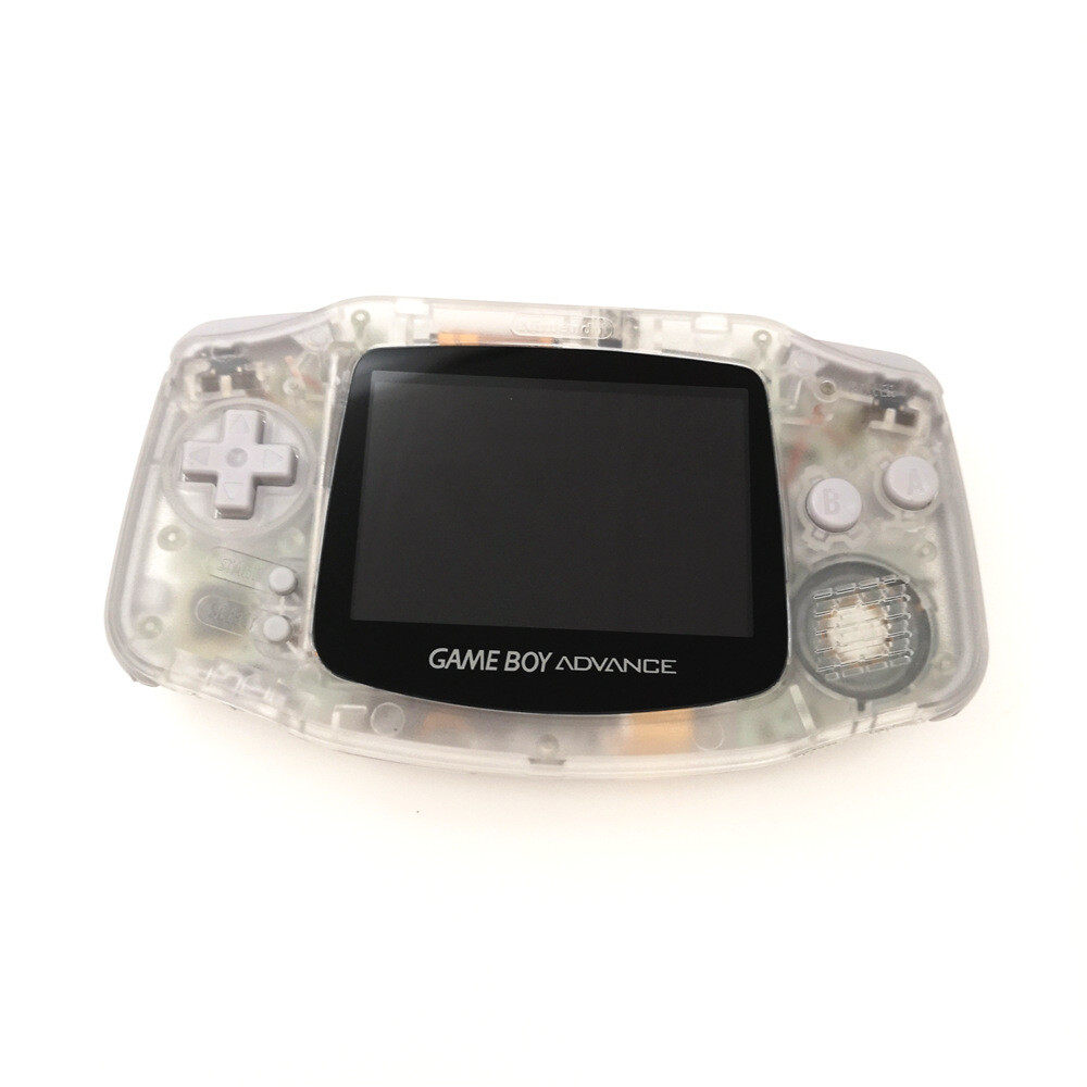 Game Boy Advance Console with iPS Backlight Backlit LCD Console - Clear White