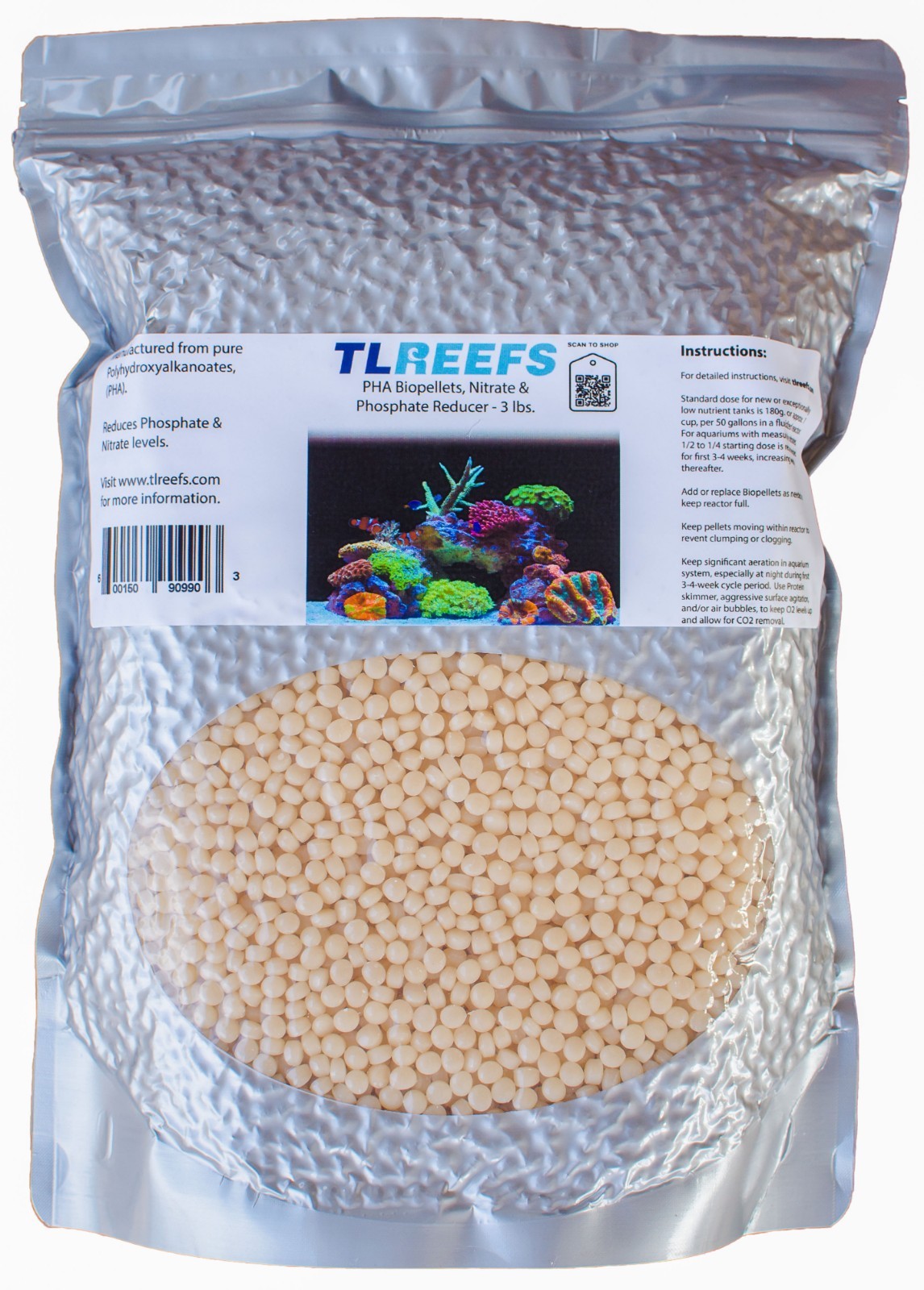 Biopellets, Aquarium Nitrate & Phosphate Reducing PHA Granules, 3lbs Free Ship!