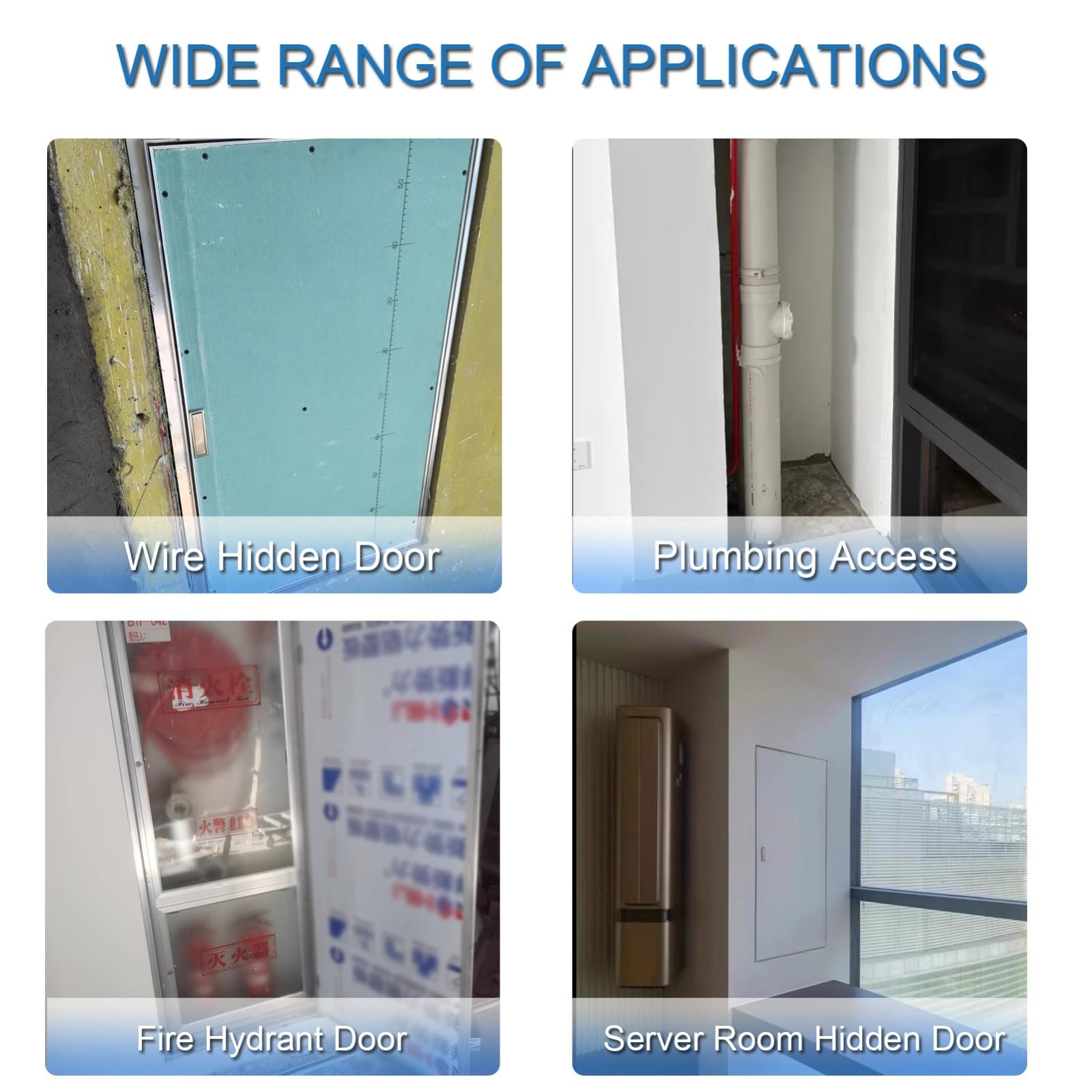 Large Drywall Access Panel 23.6x35.4in | Paintable Flush Mount Inspection Hatch