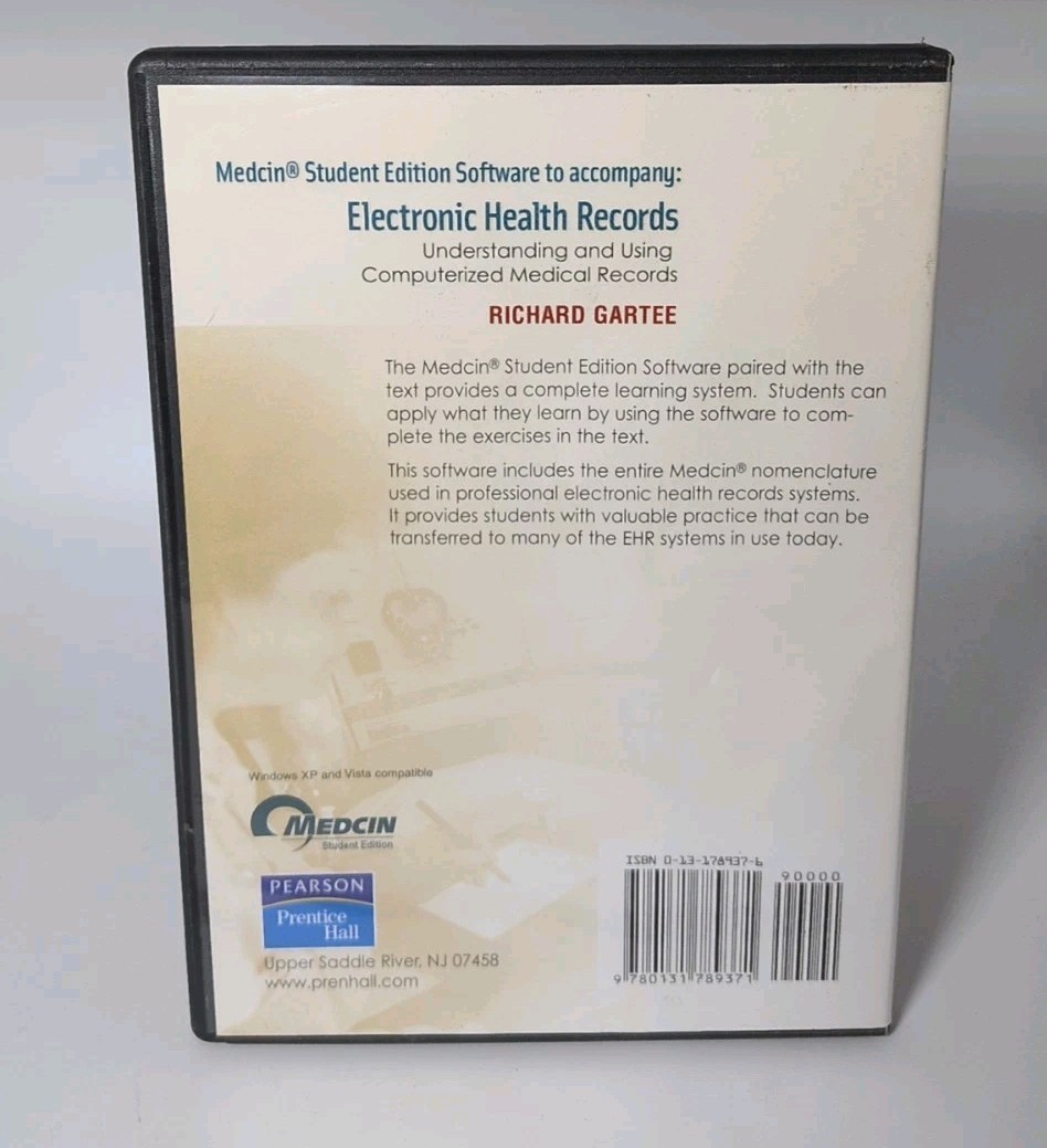 Medcin Understanding & Using Computerized Electronic Medical Records PC CD-ROM