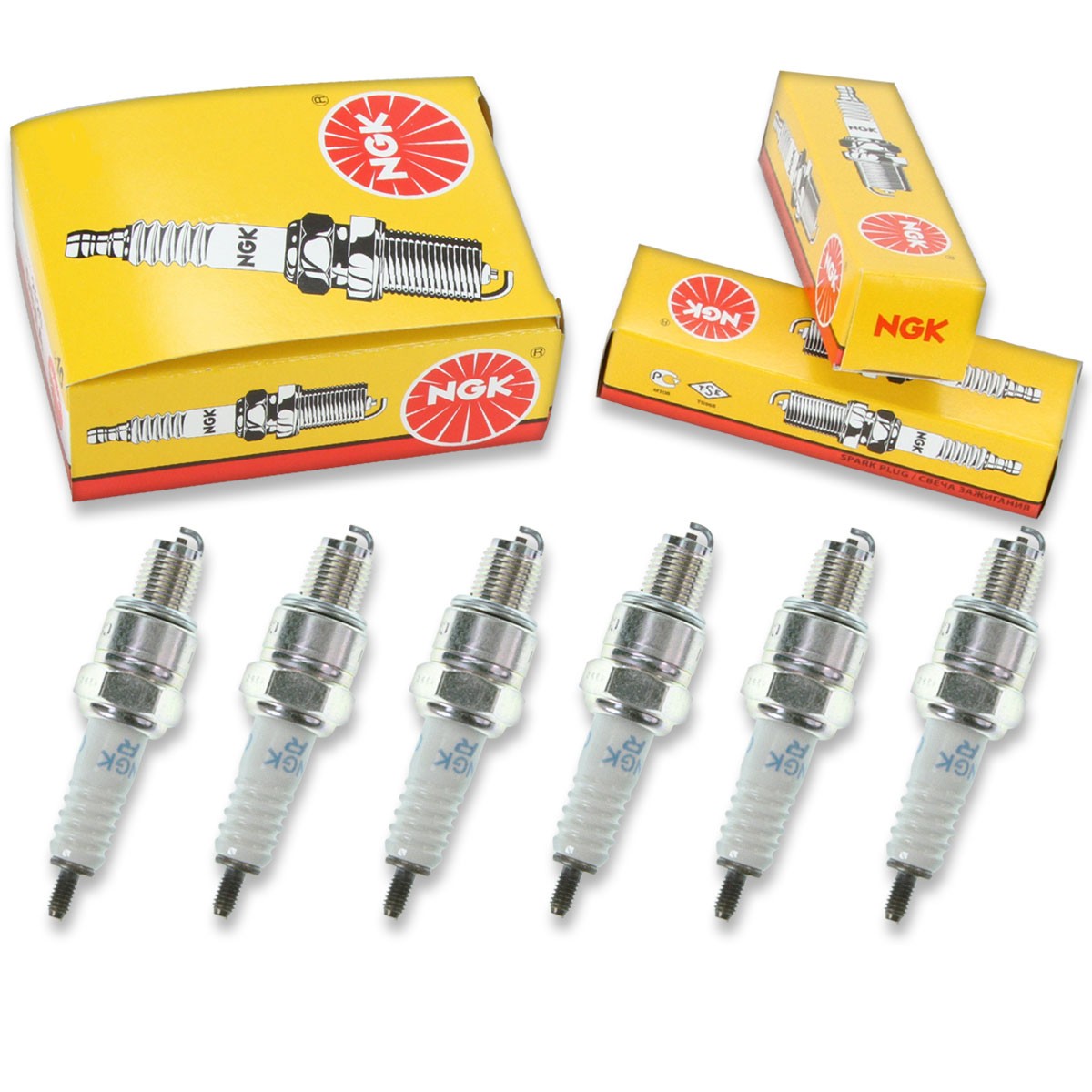 6pcs NGK 7840 Standard CR5HSA Motorcycle Spark Plug Tune Up Kit Set rd