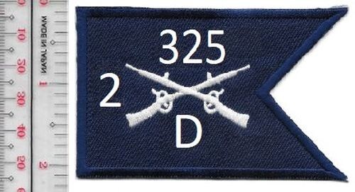 US Army 82nd Airborne Division 325th Infantry 2nd Battalion D Company NO TARIFF