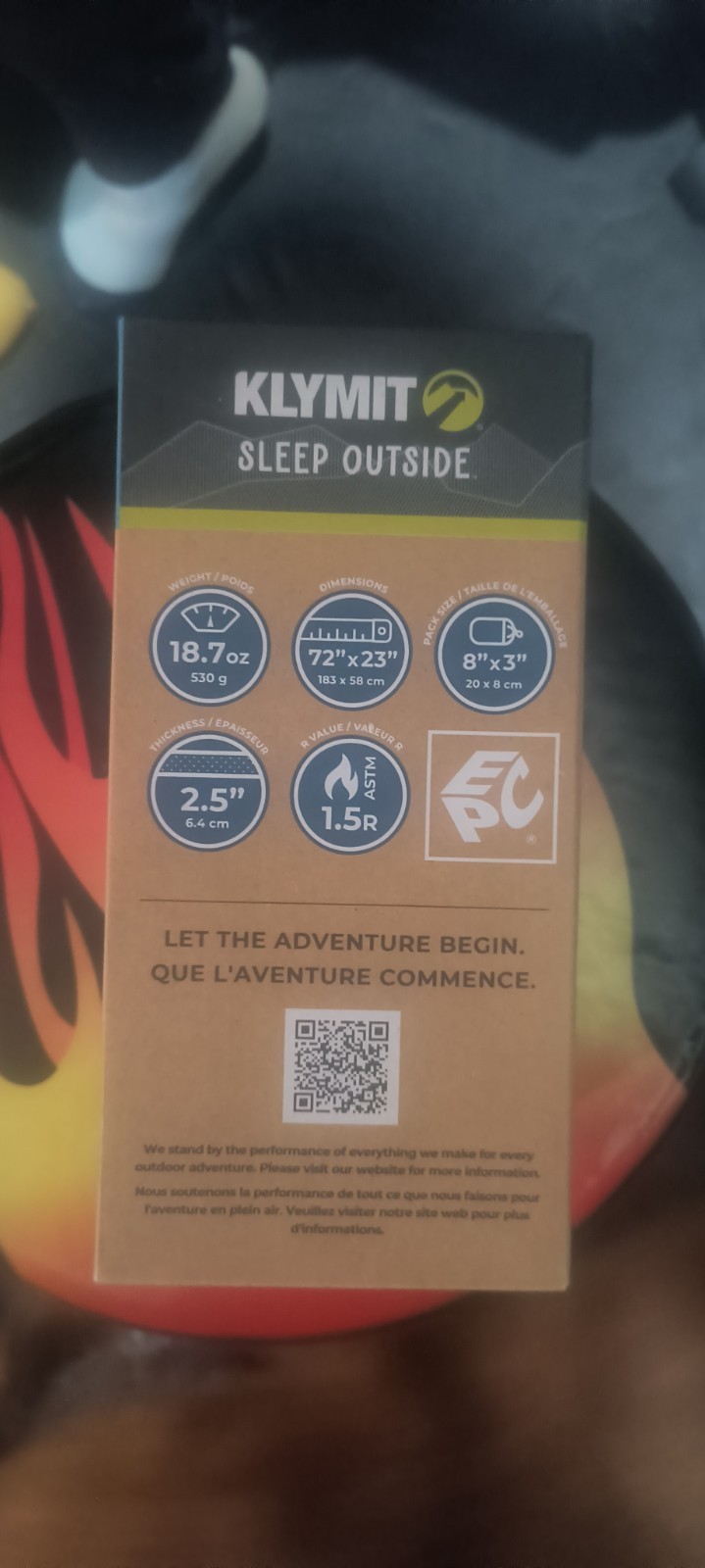 Klymit Static V Lightweight Sleeping Pad - Navy BLue (06STBL03C)