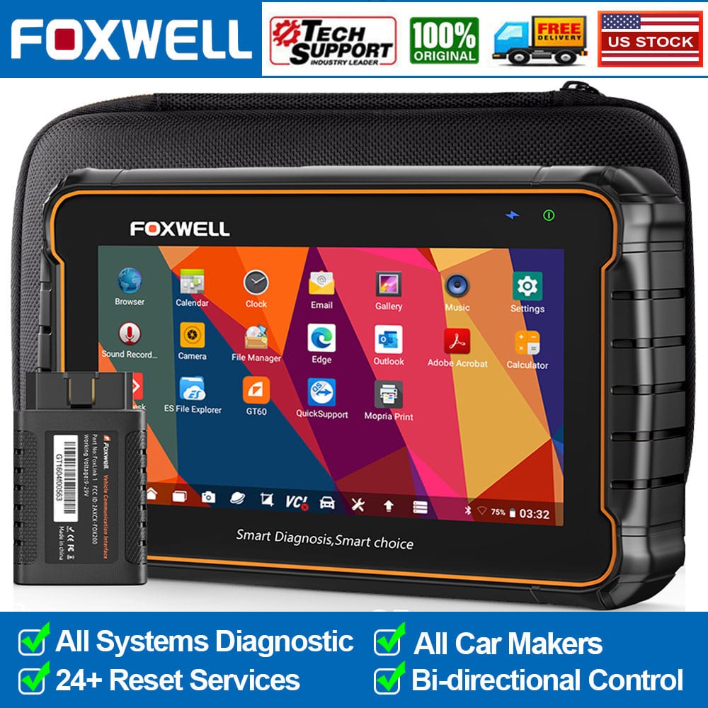 FOXWELL GT60 BT Bidirectional All System OBD2 Scanner Diagnostic Active Test