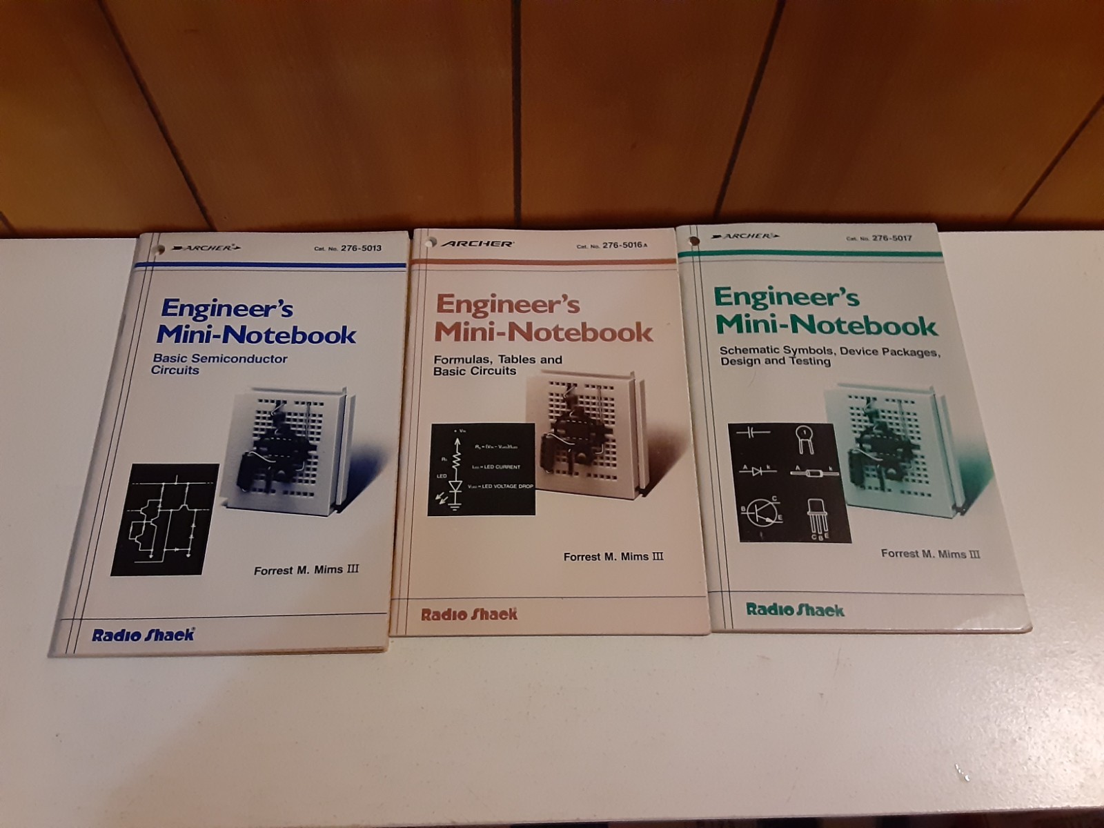 3 Archer Radio Shack's Engineer's Mini Notebooks 276-5013, 276-5016A, 276-5017