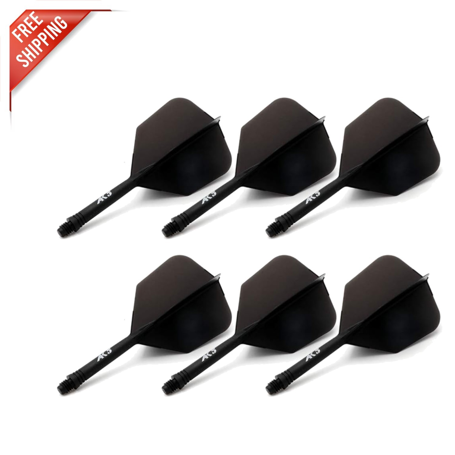 6 Integrated ROST Dart Shafts & Flights - Flexible, 28mm for Perfect Flight