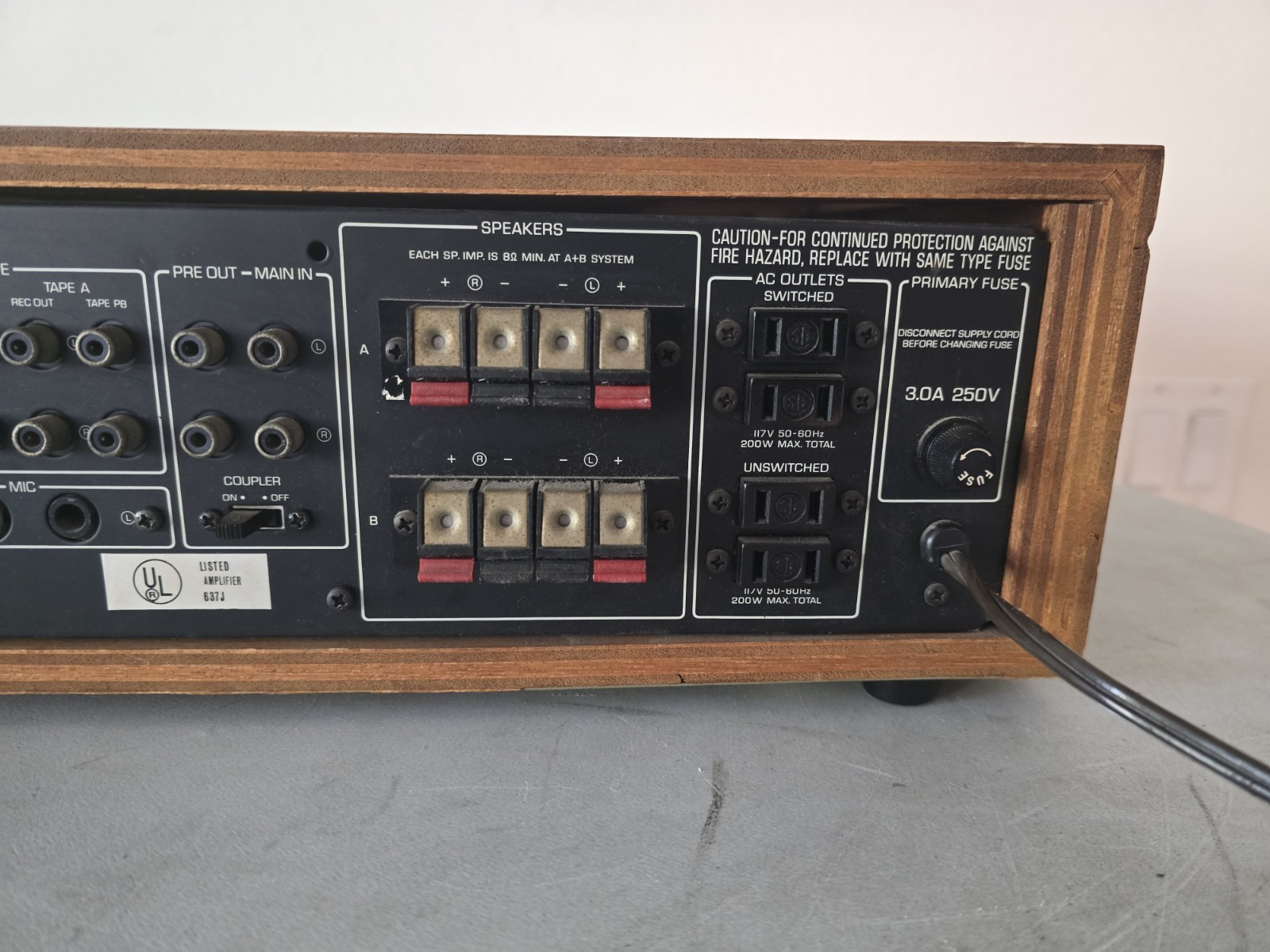 Yamaha CA-800 Integrated Stereo Amplifier - Tested Working