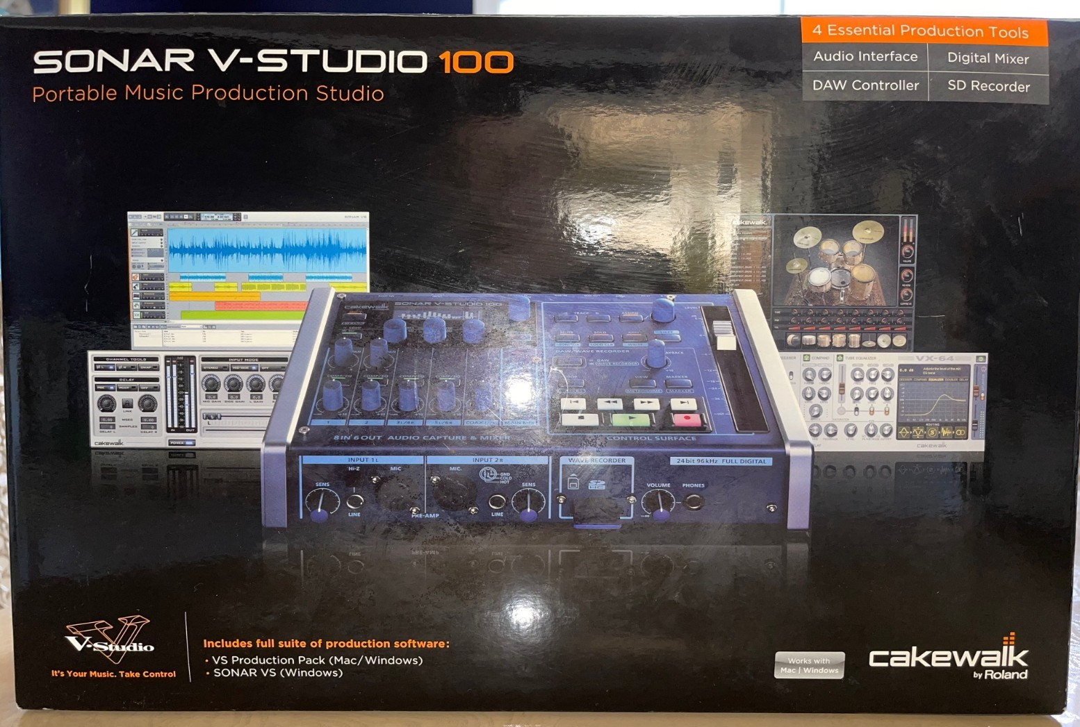 NEW - Open Box Cakewalk - Roland Sonar V Studio 100 Portable Music Production
