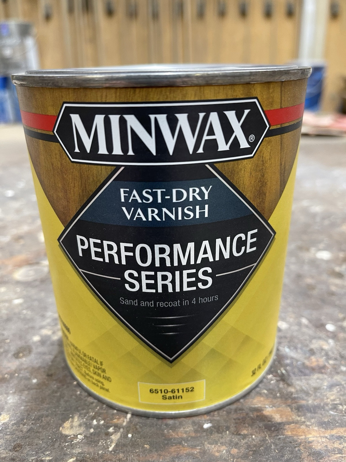 1 Qt Minwax Fast Dry Varnish Performance Series Satin