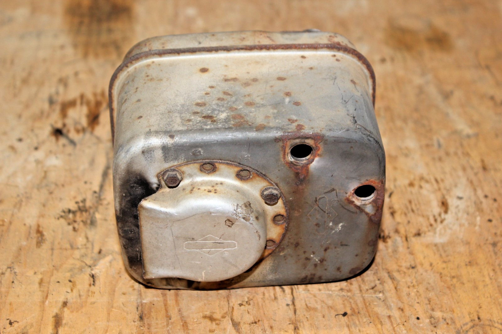 Used OEM Briggs Muffler Part Number 494222 - Fits Briggs