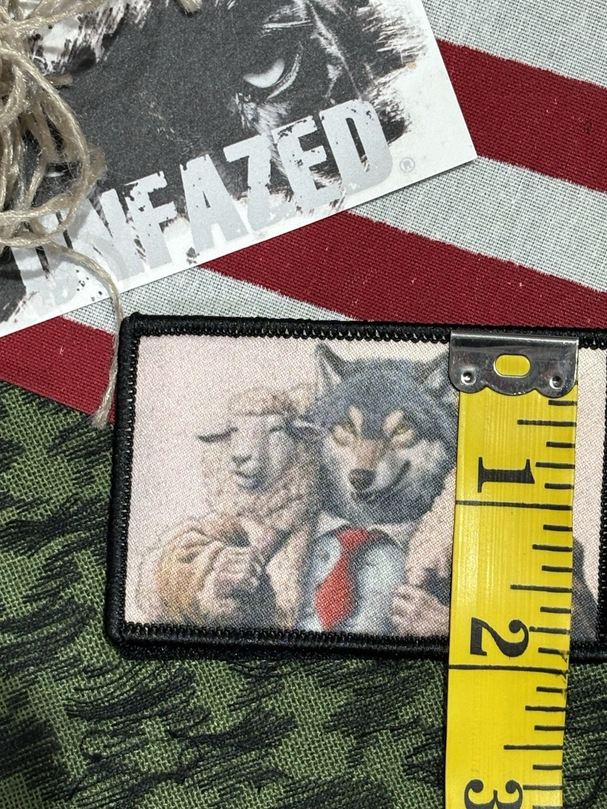 Wolf In Sheep’s Clothing Tactical Hook And Loop Patch High Quality 2x3”