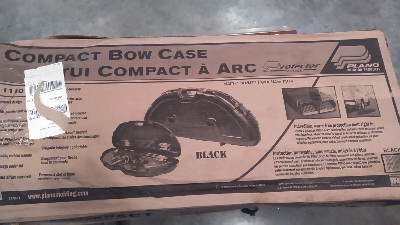 Plano Protector Compact Bow Case, Black, Archery Storage, New