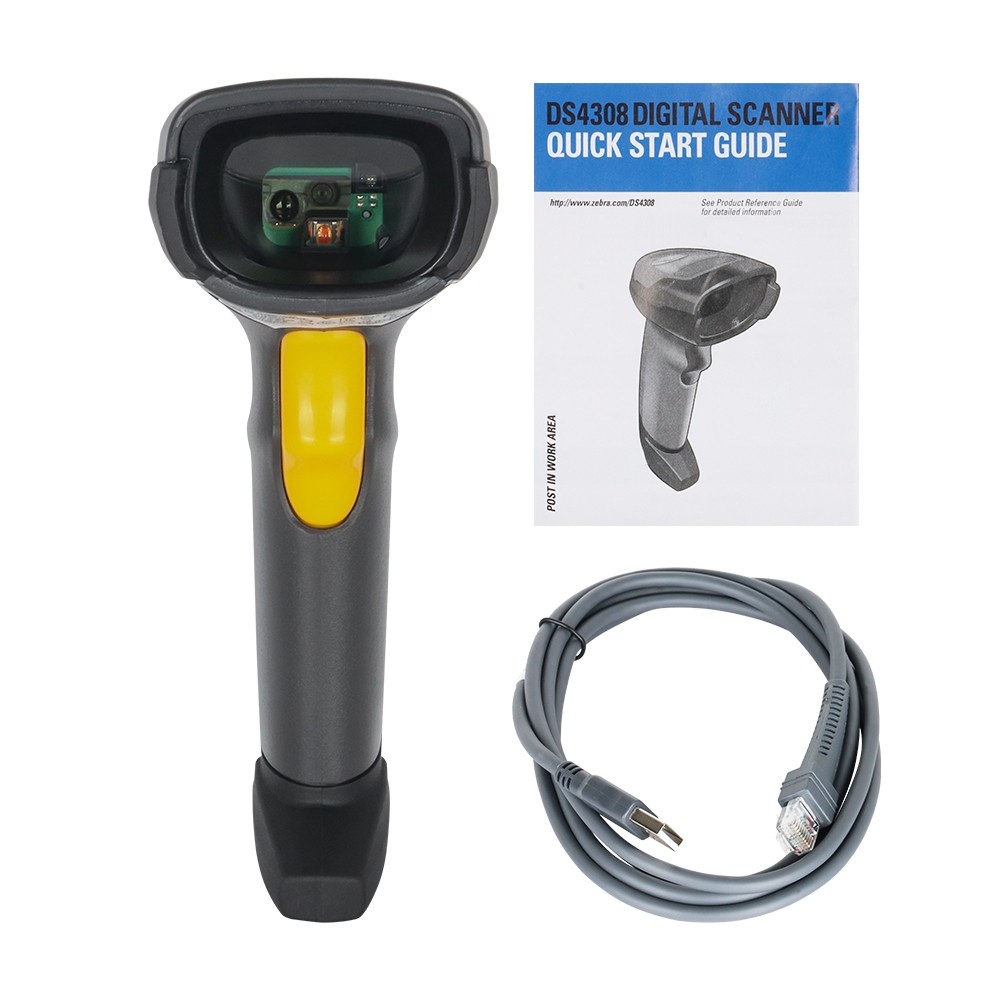 Zebra Symbol Barcode Scanner DS4308-XD00007VZAP Handheld 1D 2D Bar Code Reader
