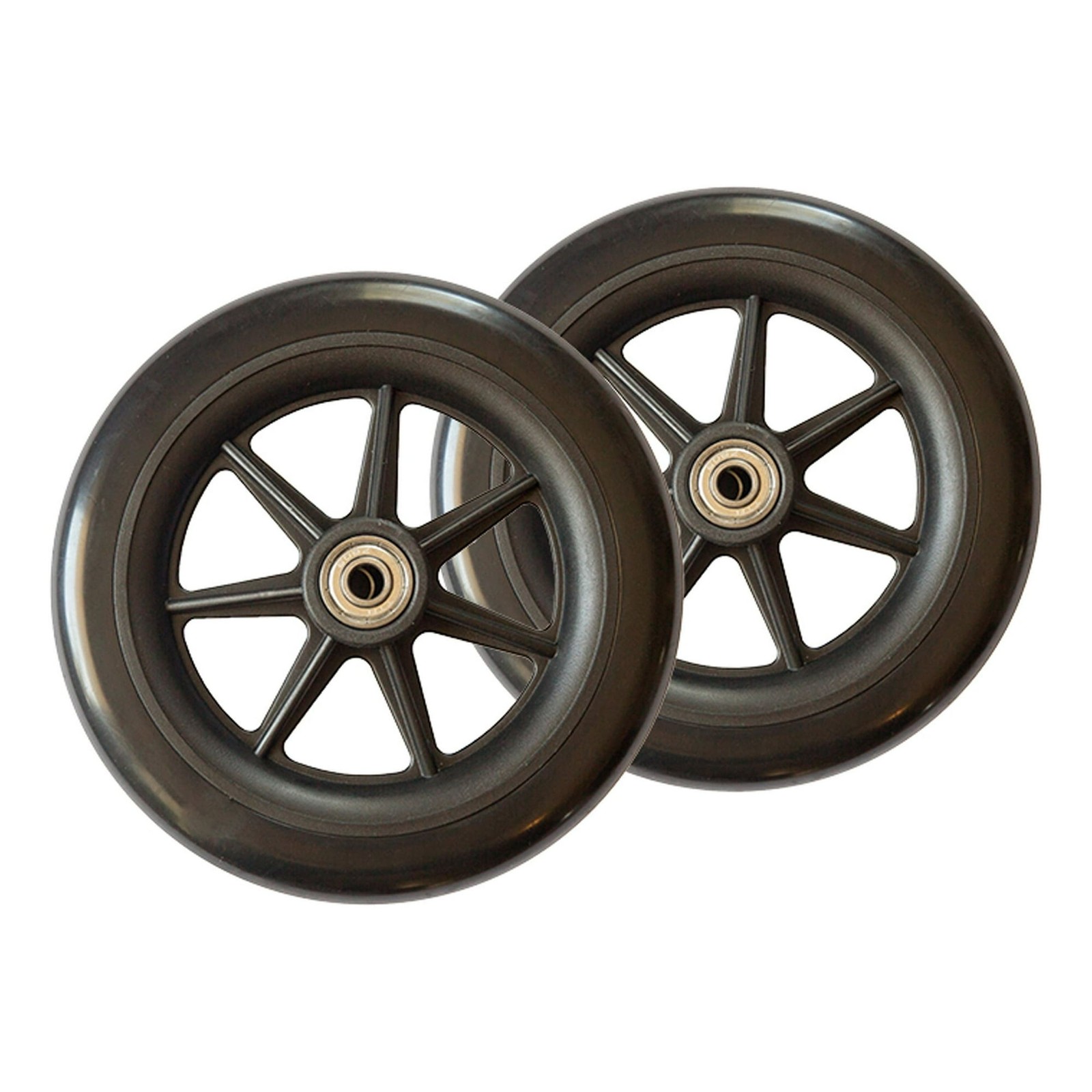 (2 pack) Wonder Walker-Rollator Replacement 6 inch Wheels, Set of 2