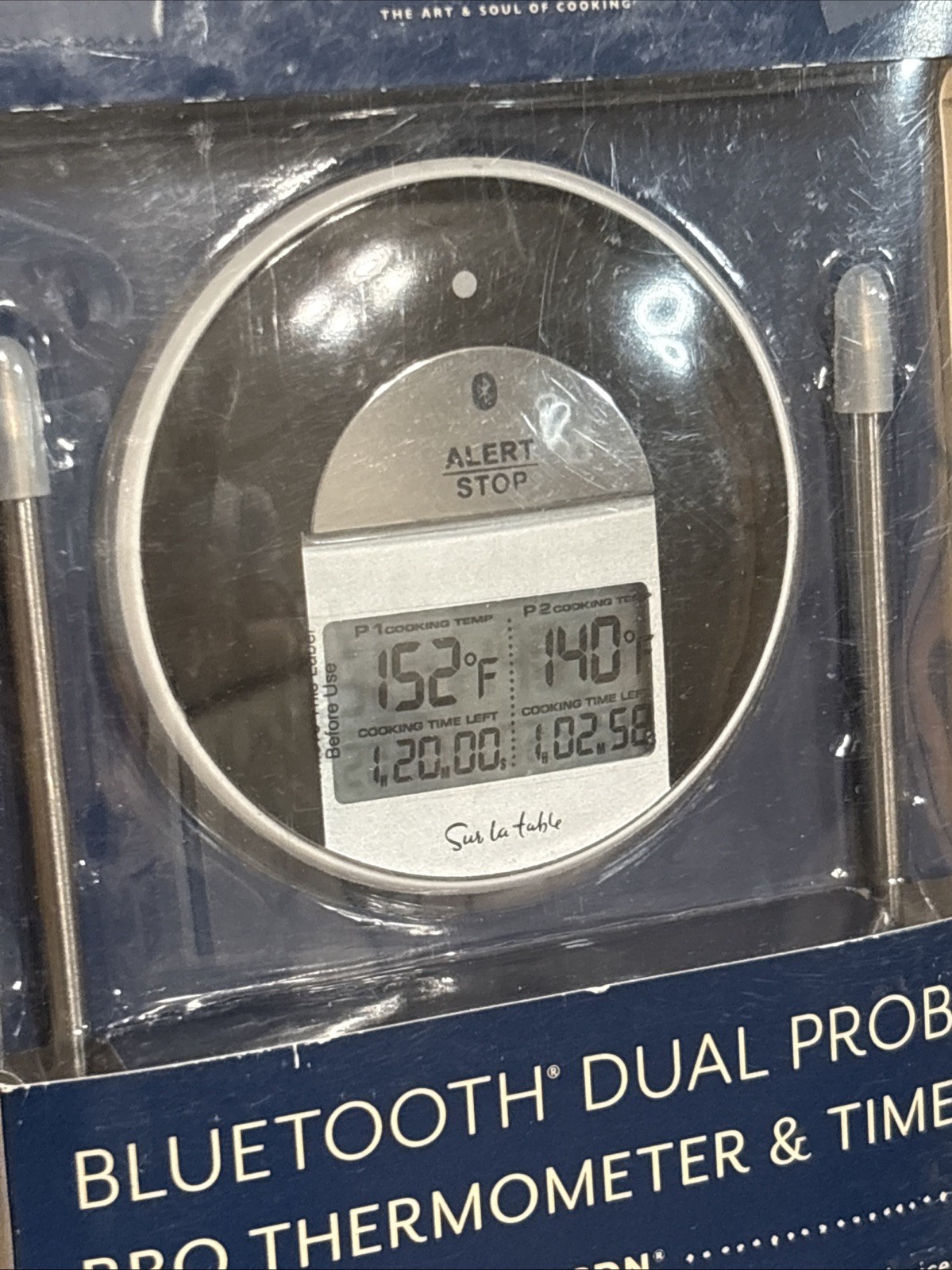 Sur La Table CDN BT482 Bluetooth Dual Probe BBQ Thermometer & Timer New Open Box