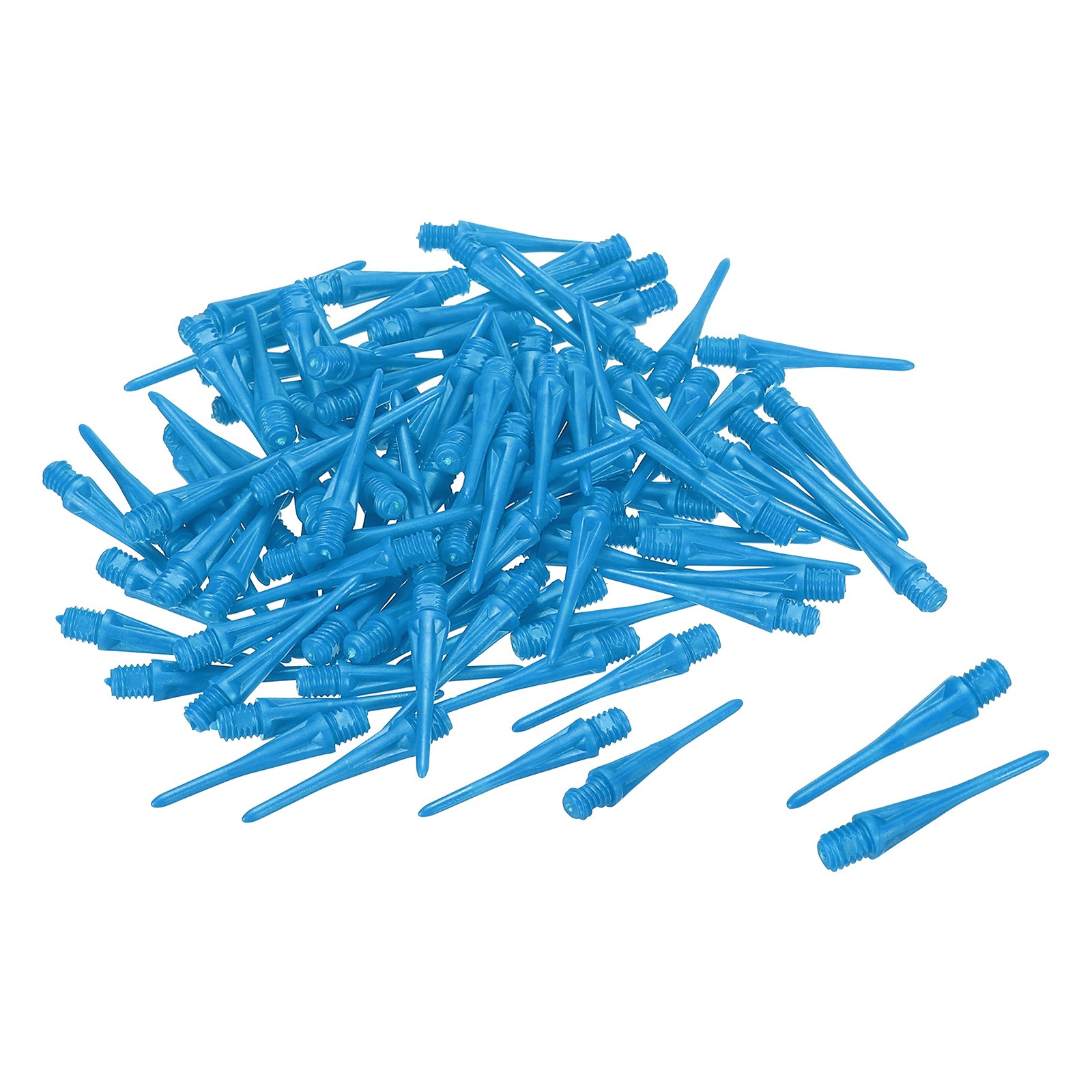 100Pcs Plastic Dart Tips,Game 2BA Thread Soft Darts Tips Blue