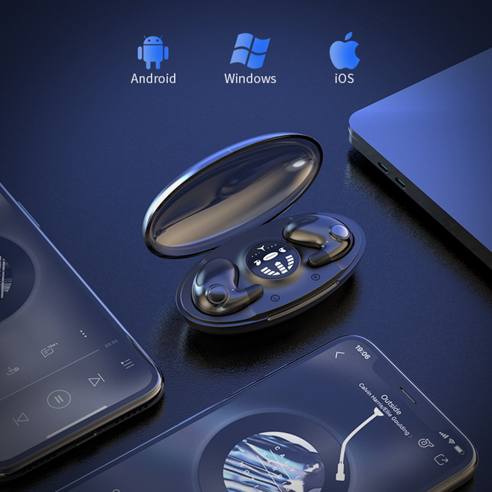 Wireless Sleep Earbuds, Comfortable Invisible Mini Sleeping Headphones, Running