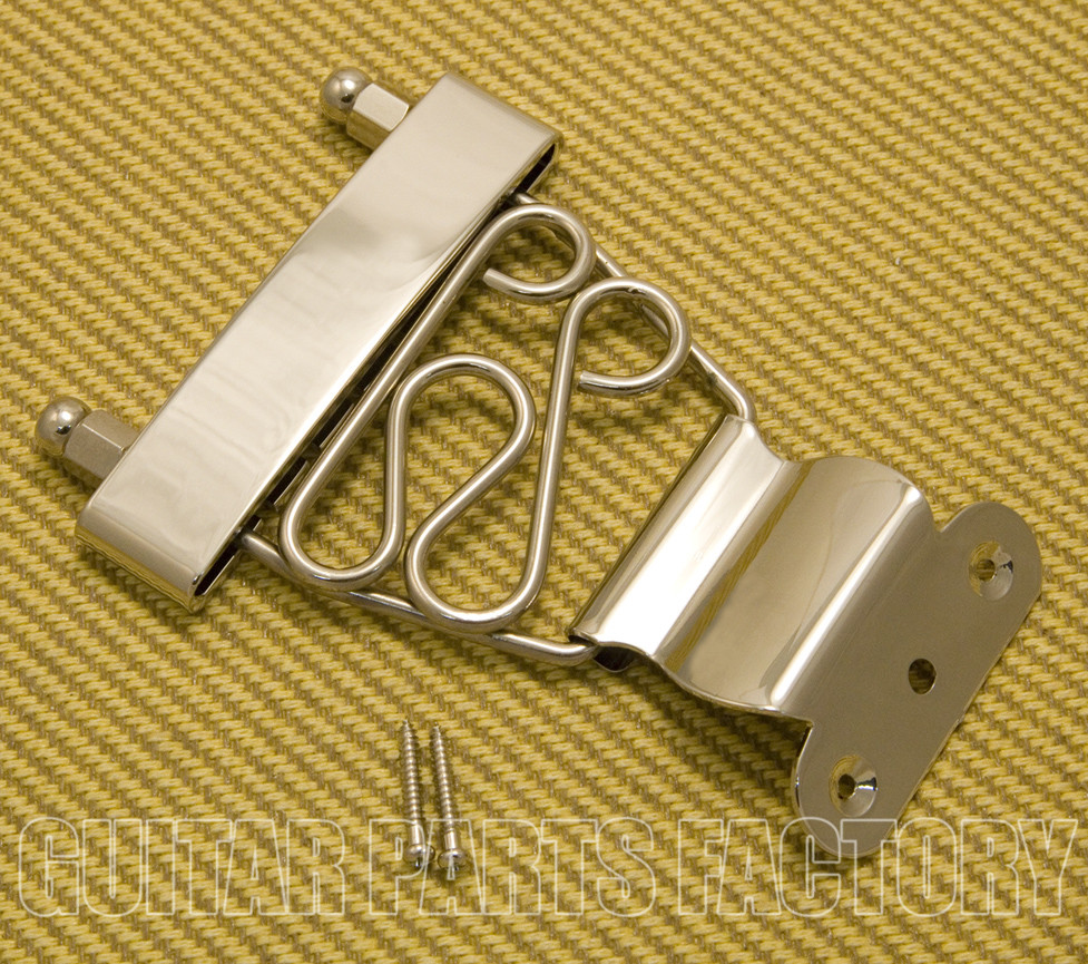 TP-DTS-N Nickel Short Deluxe Trapeze Tailpiece Hollowbody/Archtop/Jazz Guitar