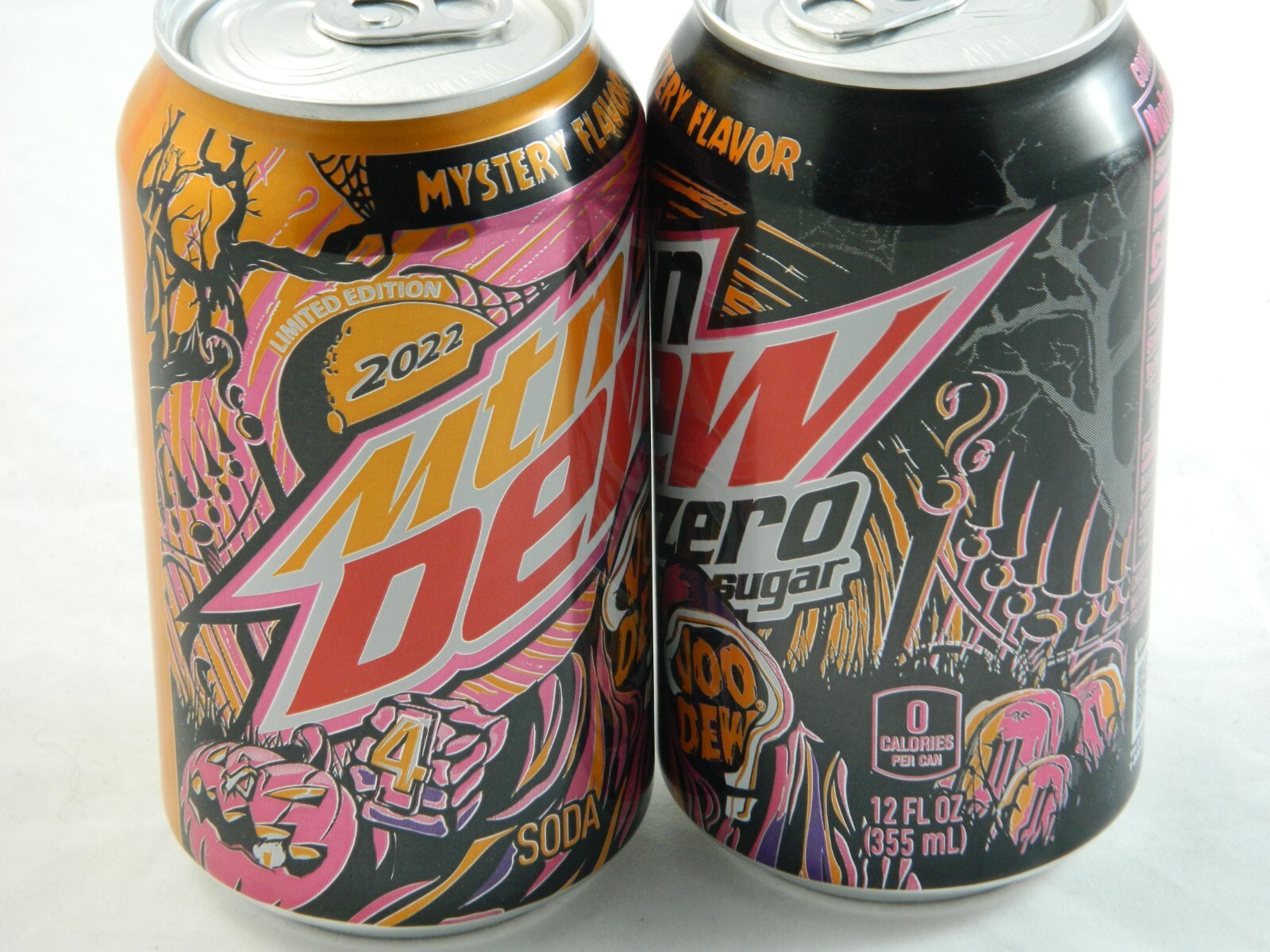 Mountain Dew Voo Dew 2022 Zero Sugar Regular 12 Oz Can VooDew New MTN 2 Pack