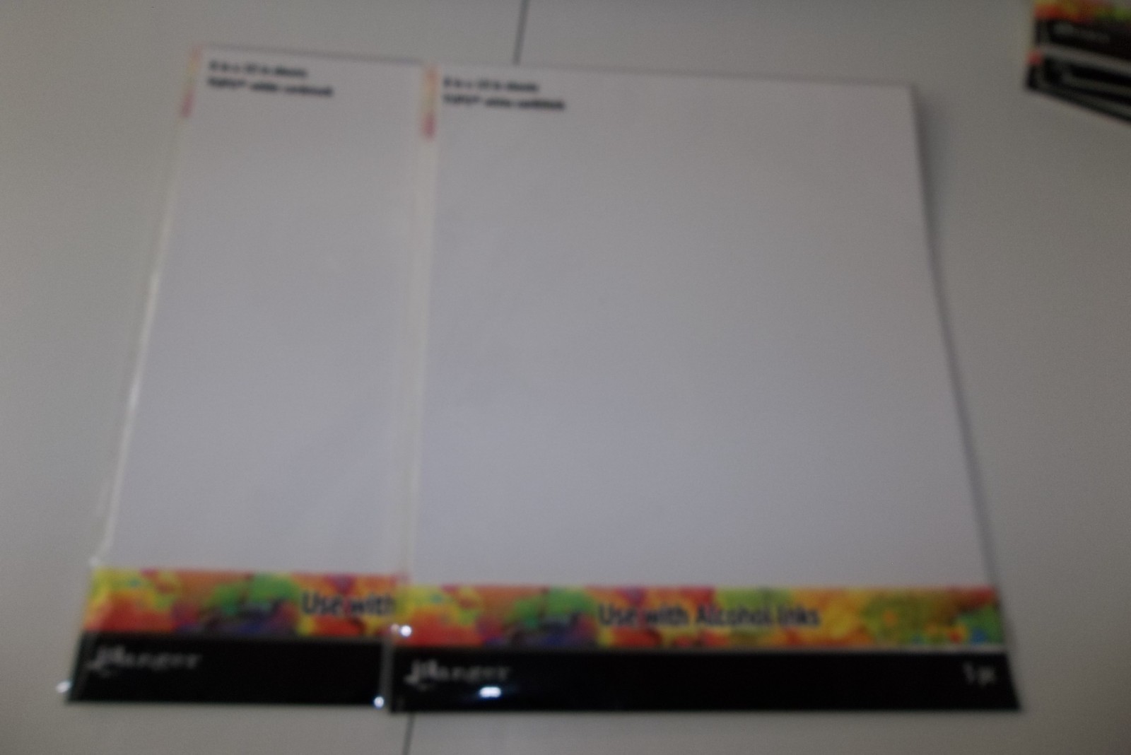 Ranger Alcohol Ink Card Stock  2  8 X 10" Sheets "White Card Stock 5 Sheets New