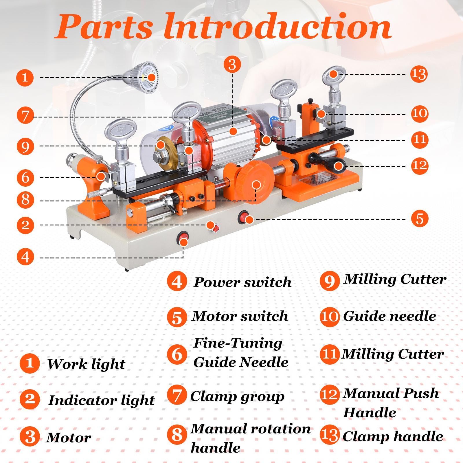 Multifunction Vertical Cutting Duplicating Machine Cutter Copier Tool