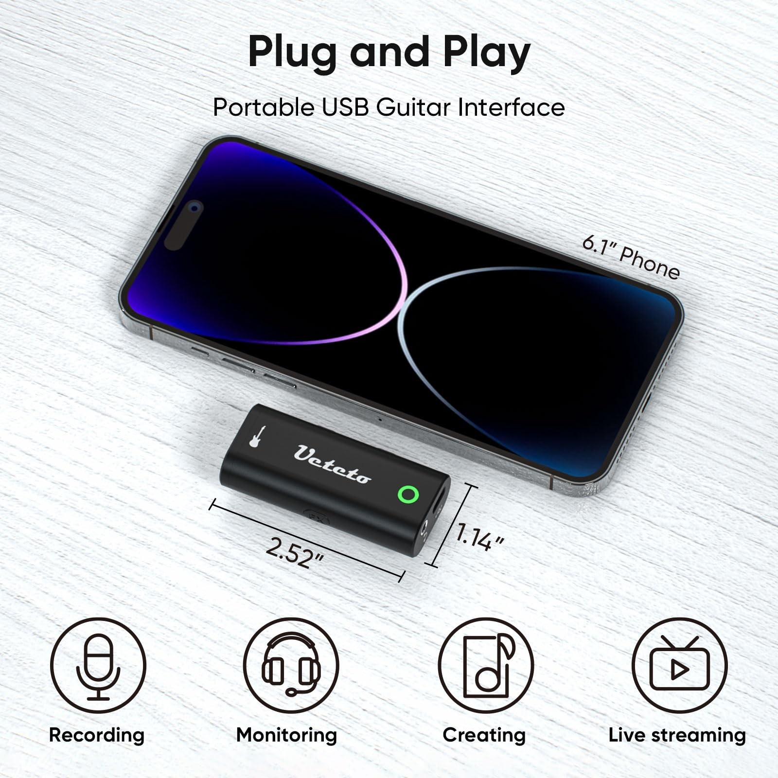 Ueteto Audio Interface for Guitar