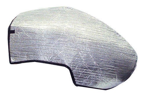 King Tail Tank Cover - Aluminized Insulated Matt - Silver - Sprint Car - Each