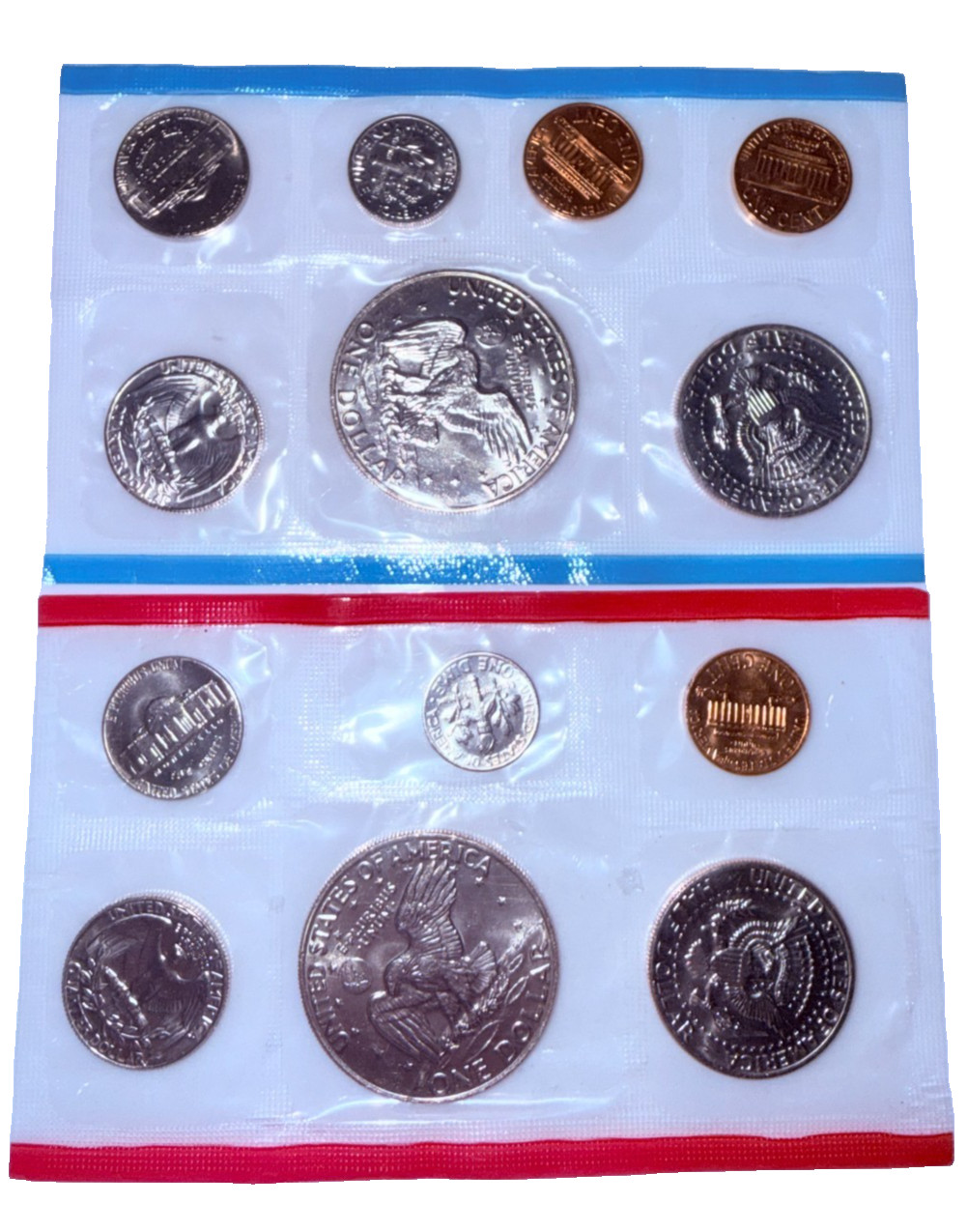 1973 US Uncirculated Mint Set 13 Coins Original Cello Flat Pack "As Pictured"