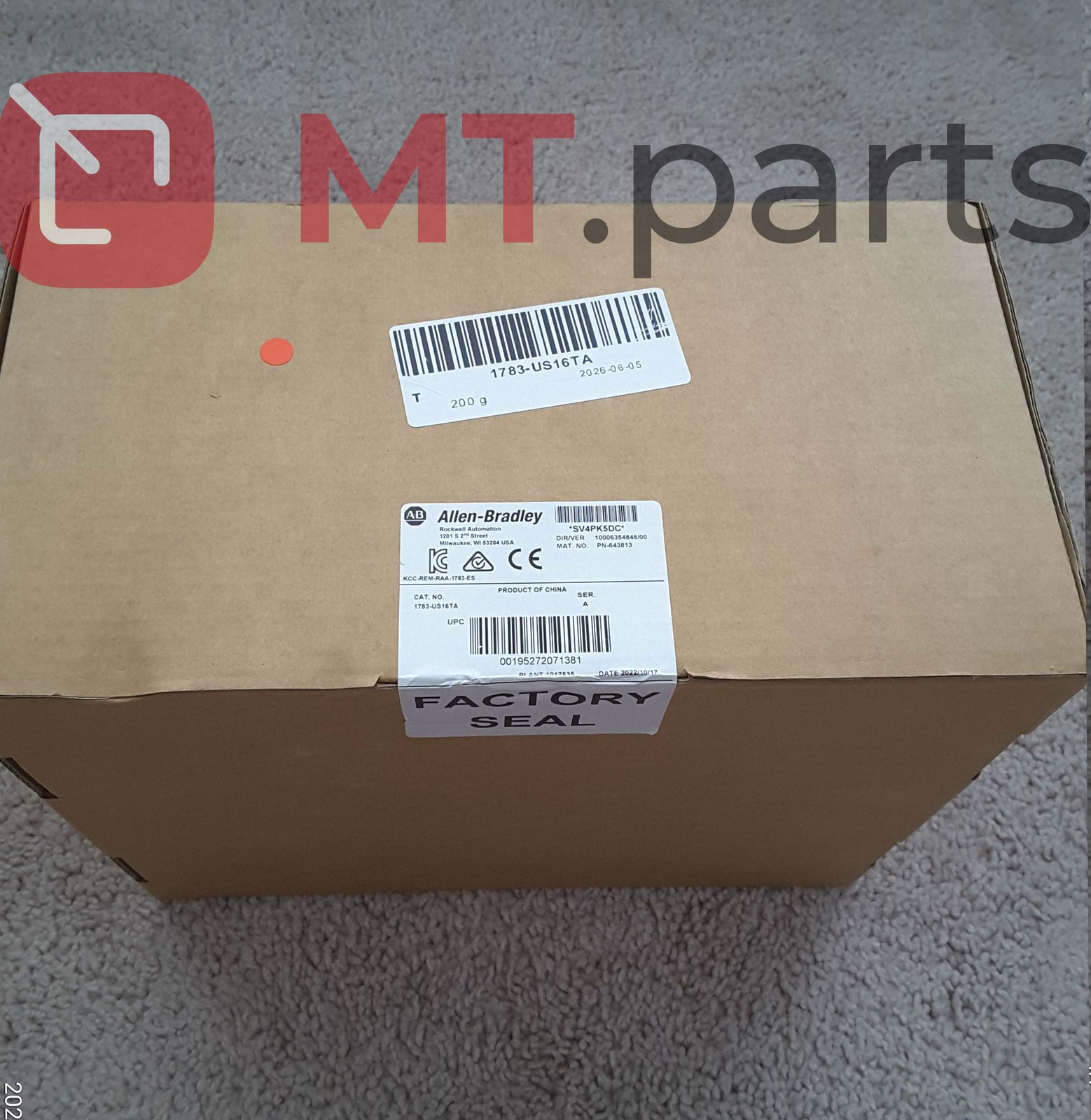 Surplus 1×  New 1783-US16TA Allen-Bradley US Seller