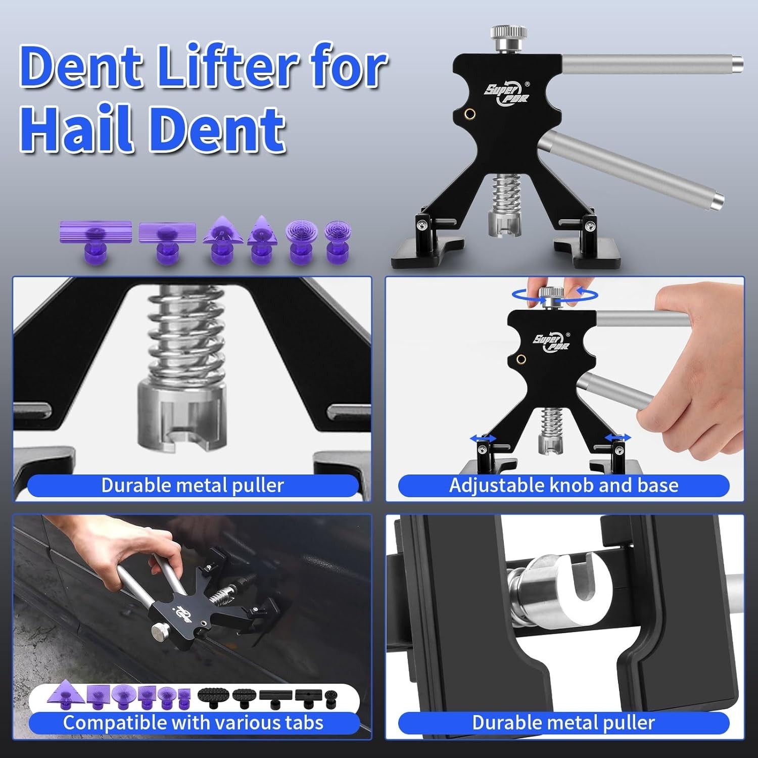 DIY Dent Remover Tool: Pro Paintless Kit, Slide Hammer & GlueTabs