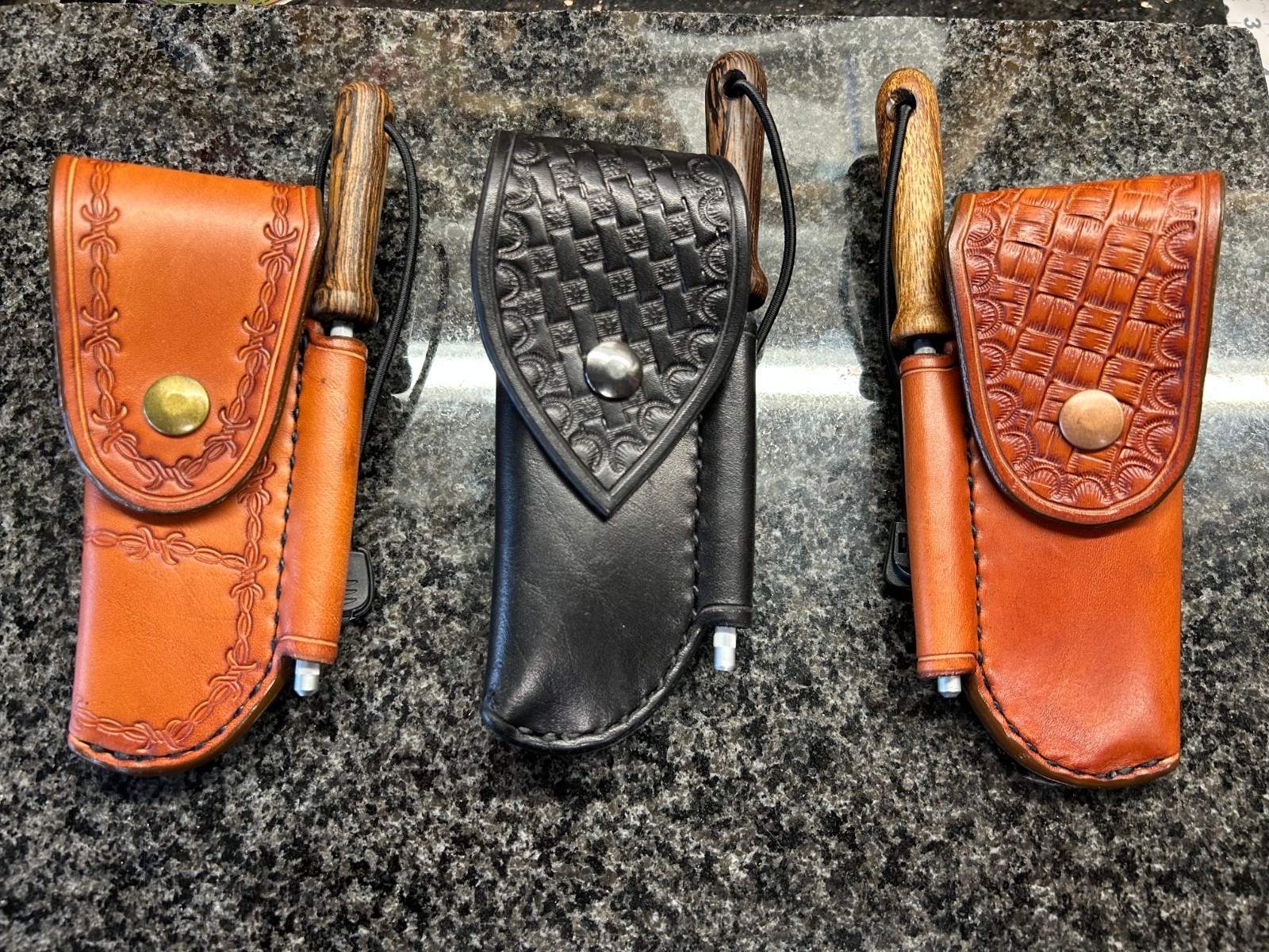 Custom Hand Made Sharpening Steel with Koa Handles