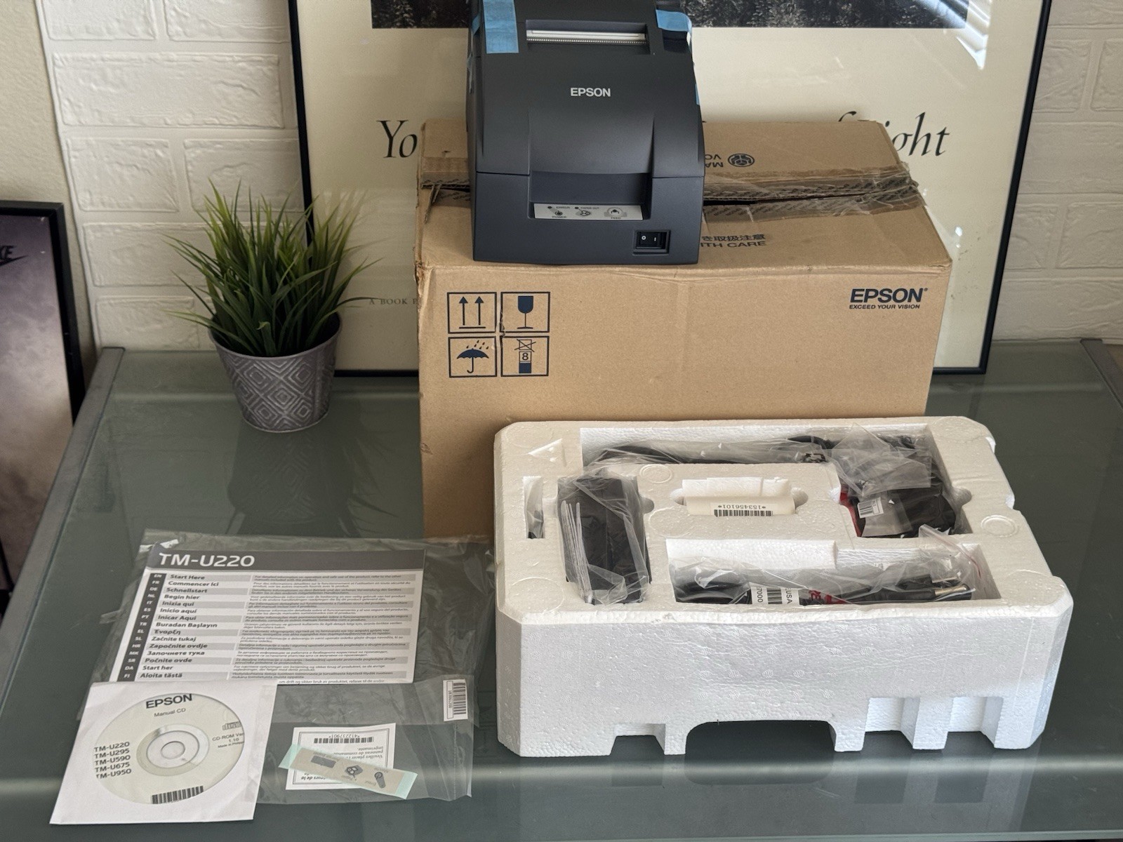 New Open Box Epson TM-U220B Ethernet POS Kitchen Receipt Printer UB-E04
