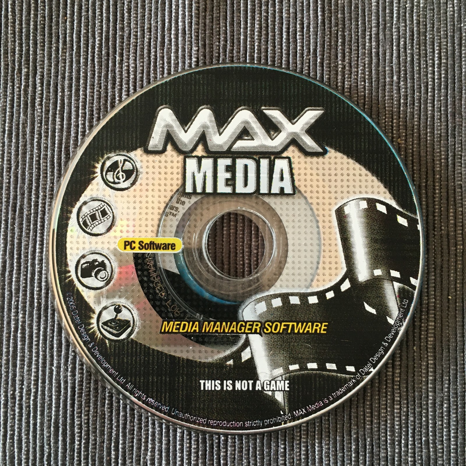 Max Media Manager Software for PC Disc Only untested