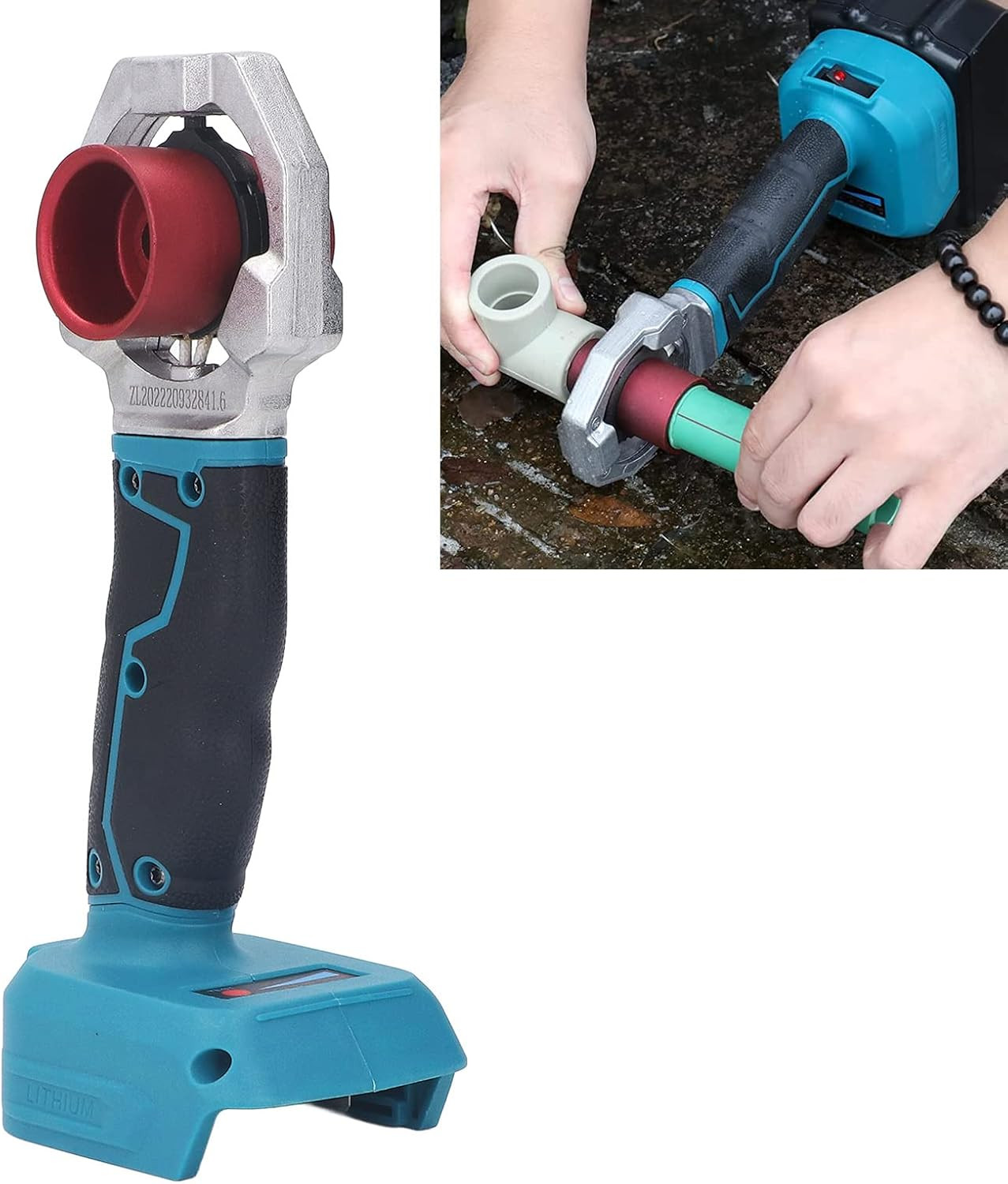 Plastic Water Pipe Welder, Cordless Handheld Socket Fusions Welder Kit, Recharge