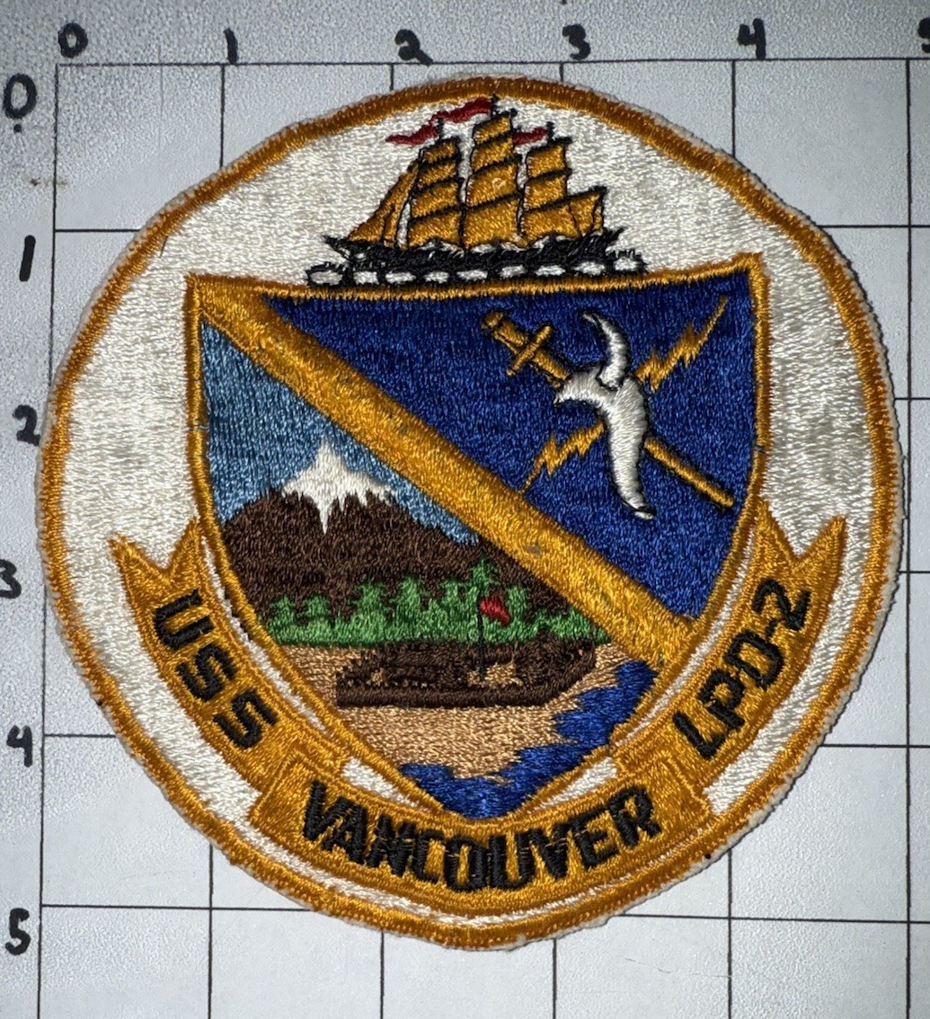 Vietnam War - 1970s USN USS Vancouver LPD-2 Patch (22)