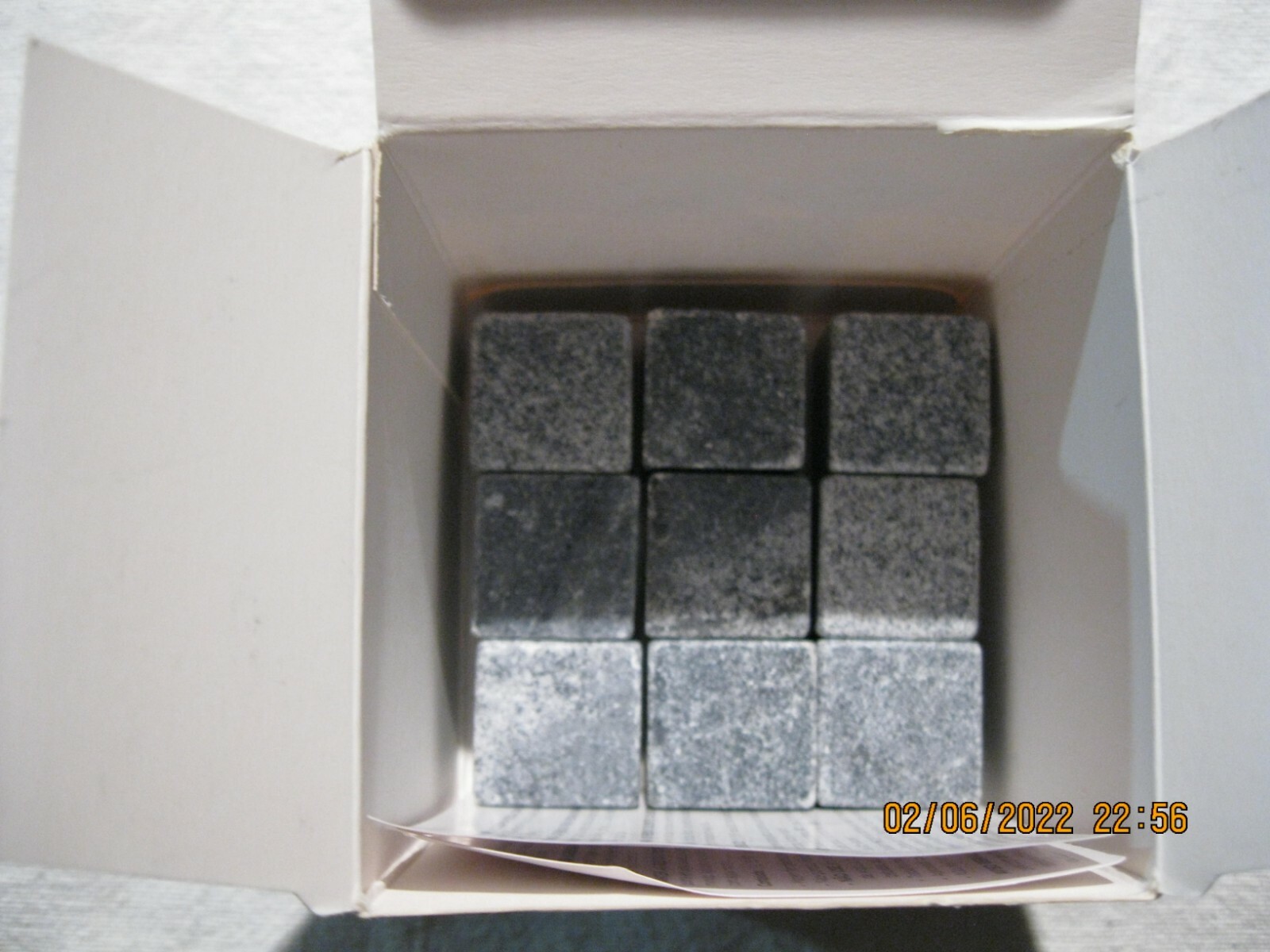 Whiskey Wine & Tea Ice Cubes Undiluted Drinks Sparq Stone Rocks Set of 9