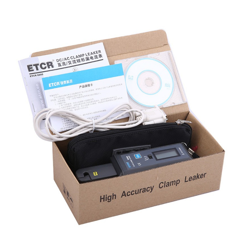 ETCR6000B AC/DC Clamp Leakage Current Meter with RS232 Interface 0mA-60.0A ✦Kd