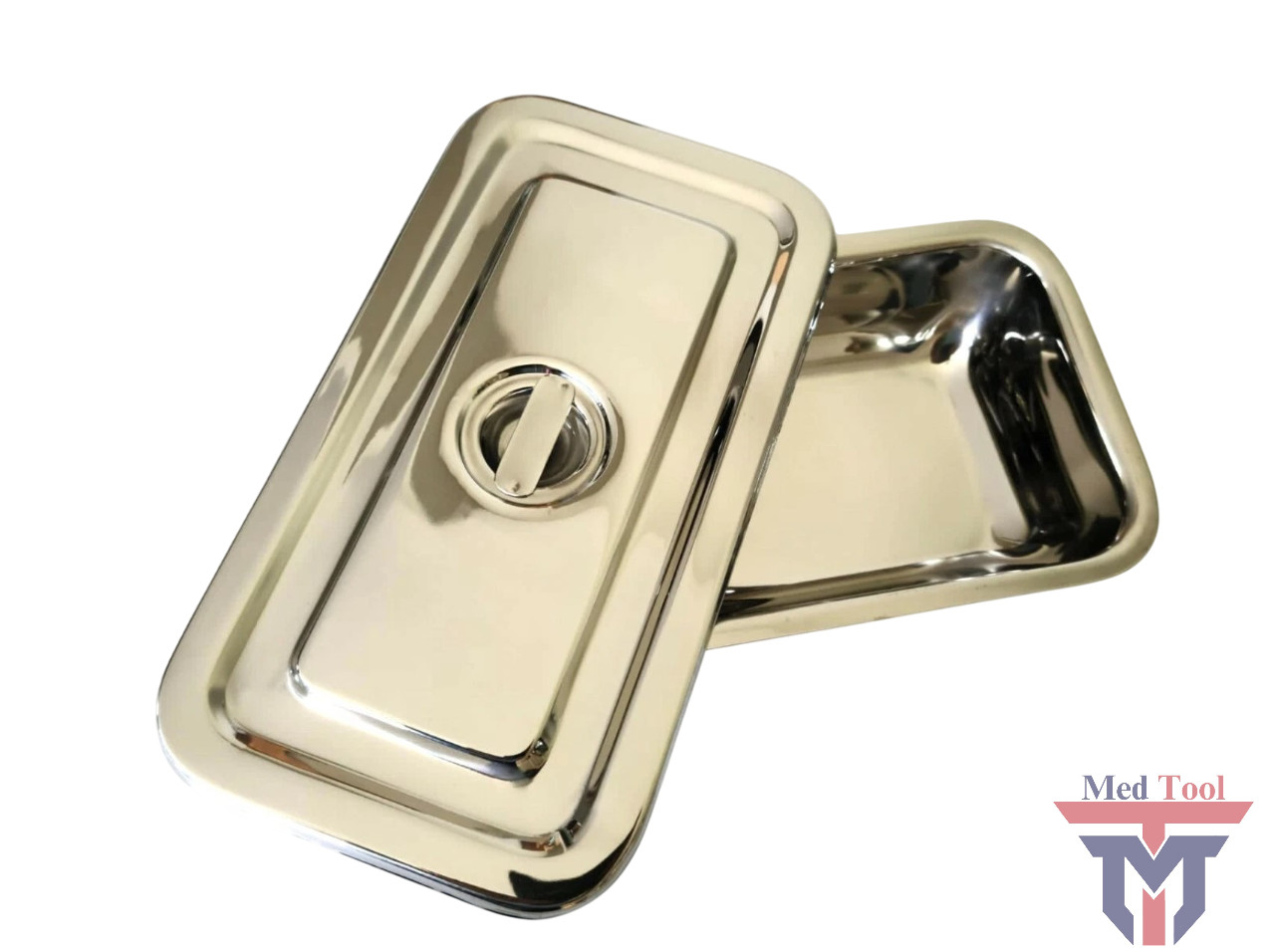 Instrument Tray w/Lid 8"x 4"x 2" Surgical Dental Body Piercing Instruments