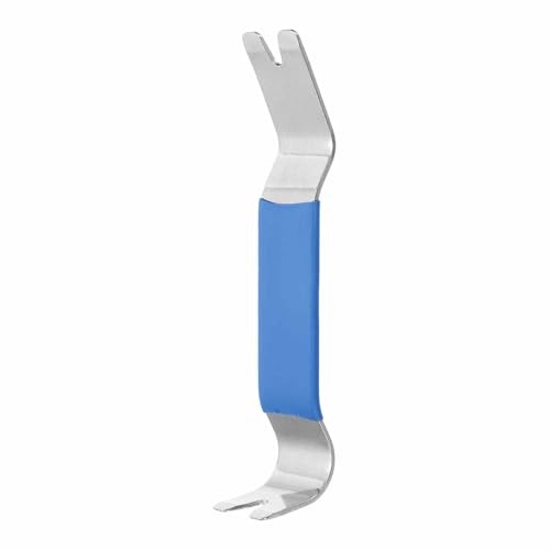 Car Trim Removal Tool 7" Steel Auto Double Head Clip Lifter Car Removal Blue