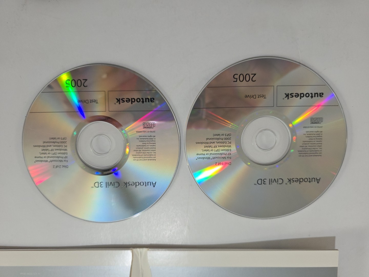 Autodesk Civil 3D Test DRIVE 2005 Disk 1 And 2