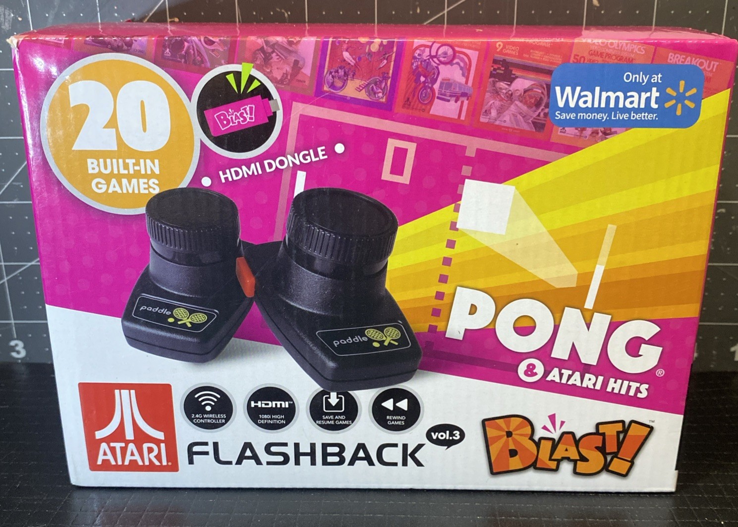 Atari Flashback Blast! HDMI Wireless Pong + 20 Built-In Video Games