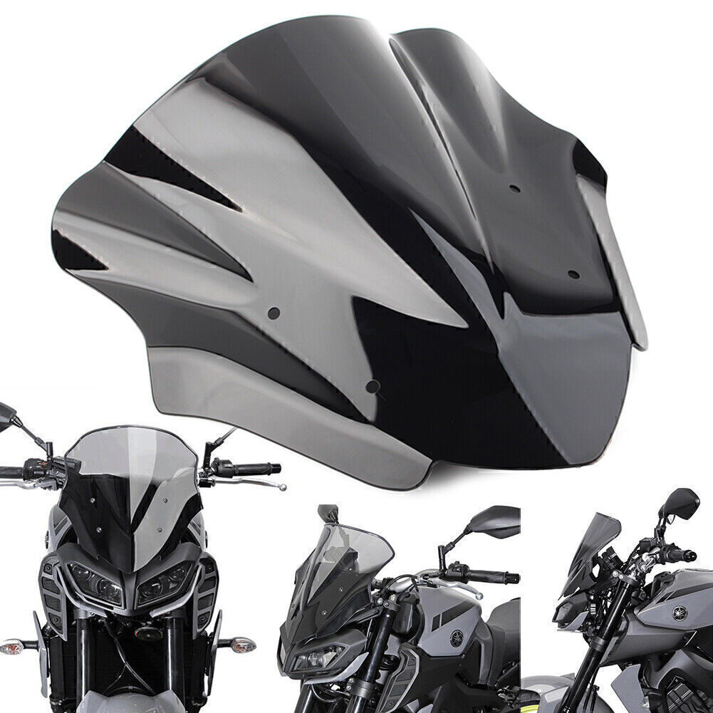 Windshield Windscreens Deflector For Yamaha MT-09 MT09 FZ09 17-20 Black