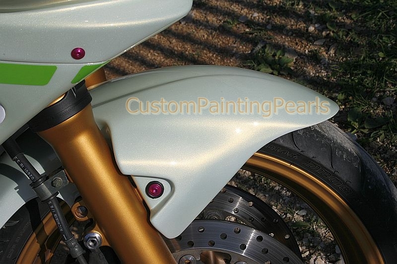 Shimmer WHITE GOLD pearl flames PPG Metallic Acrylic Enamel Urethane Auto Paint