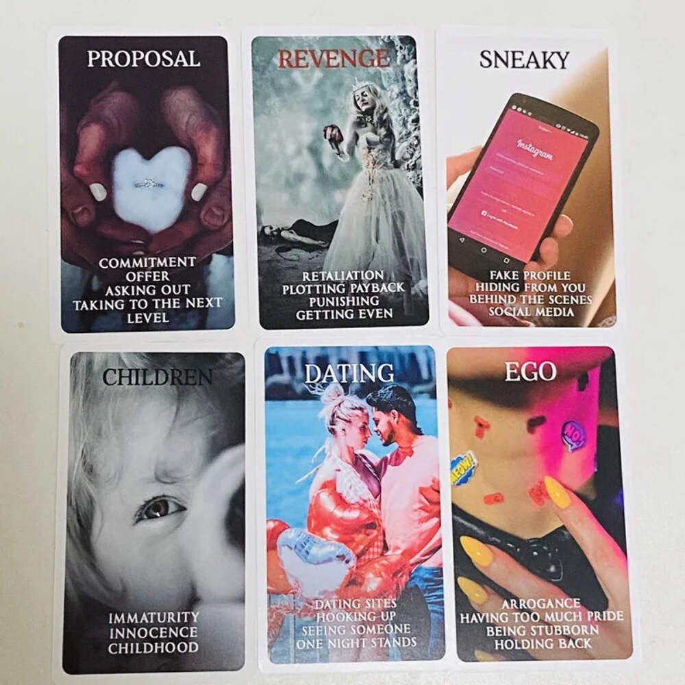 Black Rose Oracle Deck 78 Cards for Love Situations Healing and Shadow Work