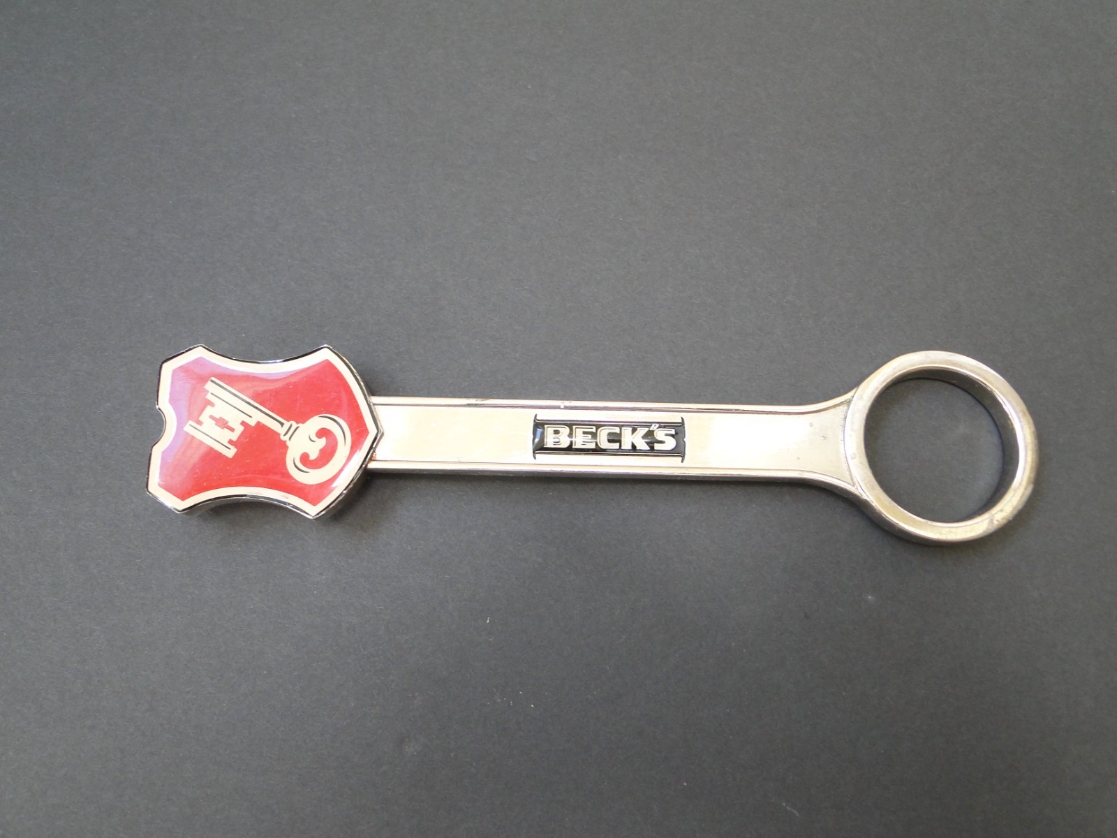 Beck's Beer "Life Beckons" Metal Bottle Opener