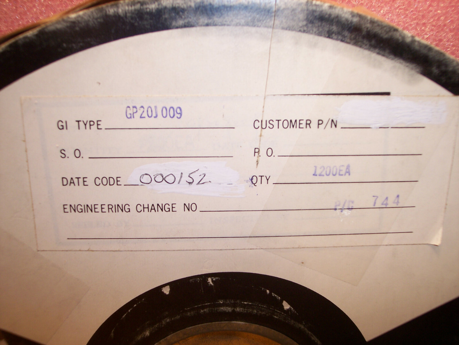 QTY (50) GP20J GENERAL INSTRUMENTS DO-204 2A 600V JUNCTION RECTIFIERS NOS