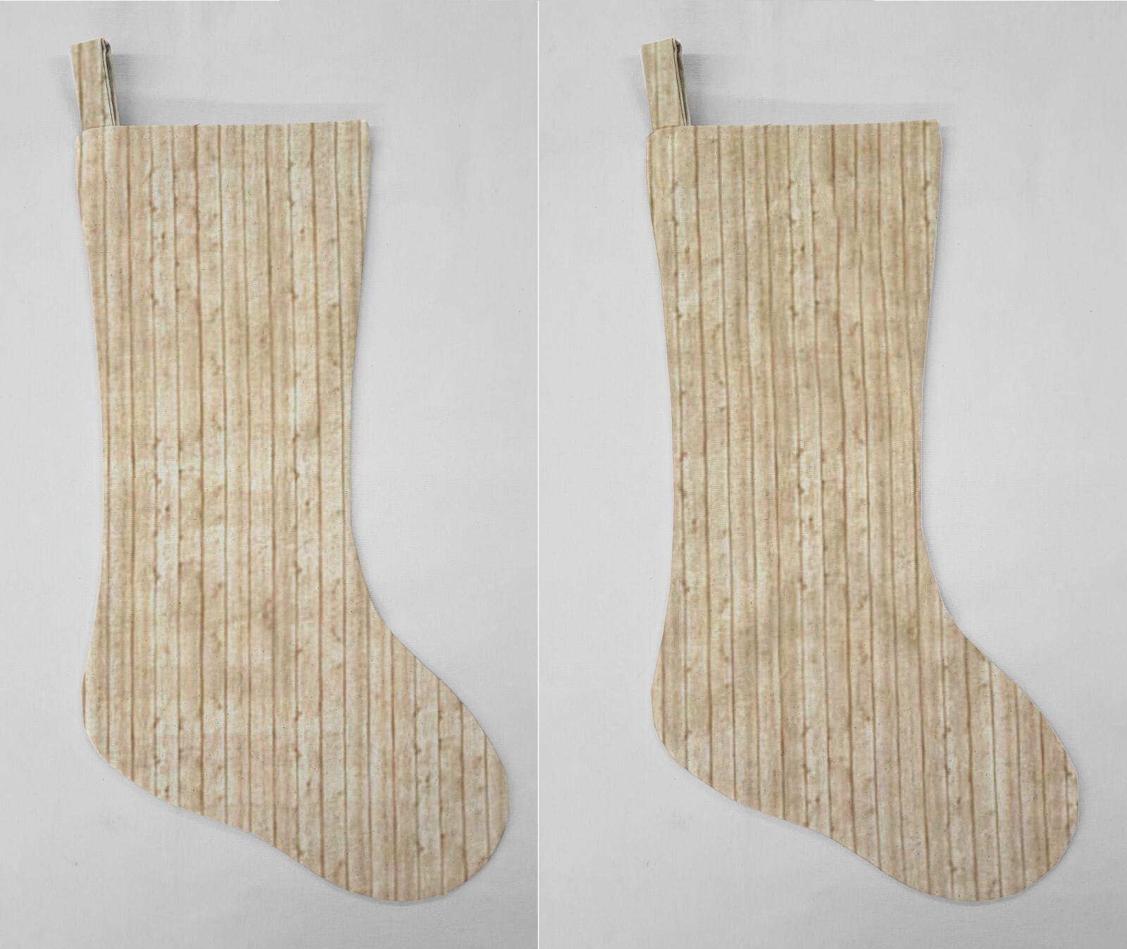 Barn Wood Print Christmas Stocking