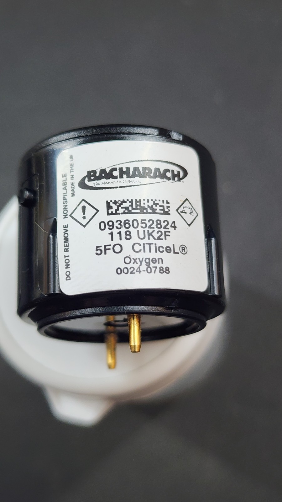 Bacharach 0024-0788 Replacement Oxygen Sensor for all PCA Combustion Analyzers