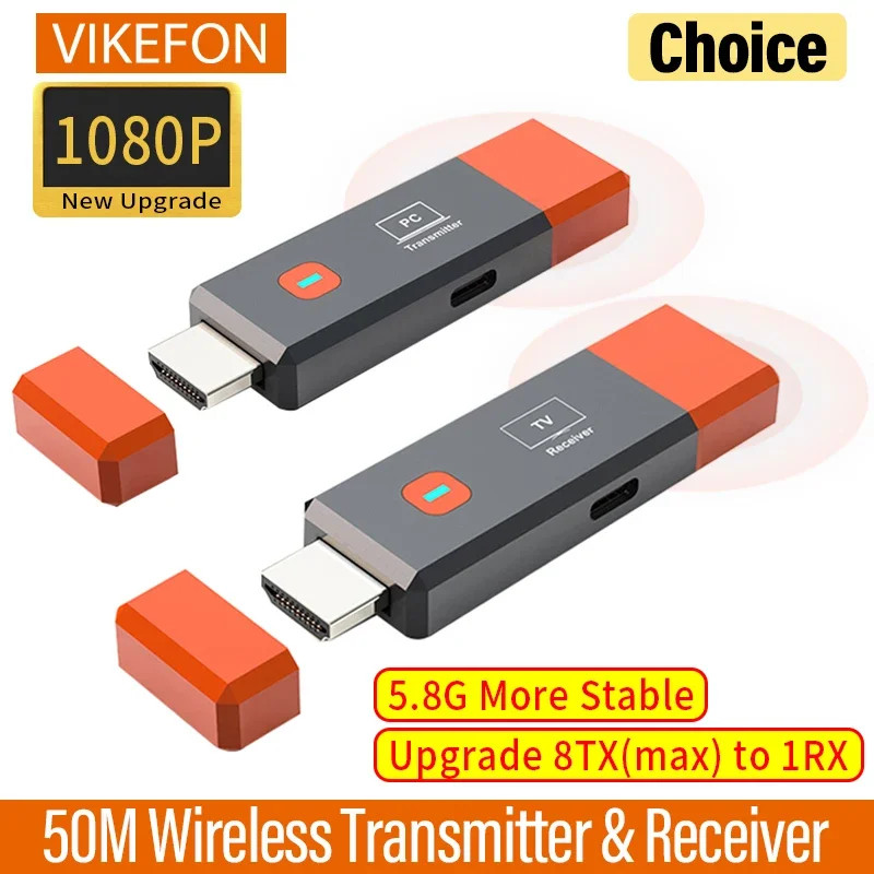 Wireless HDMI-Compatible Video Transmitter and Receiver Extender kit TV Stick Do