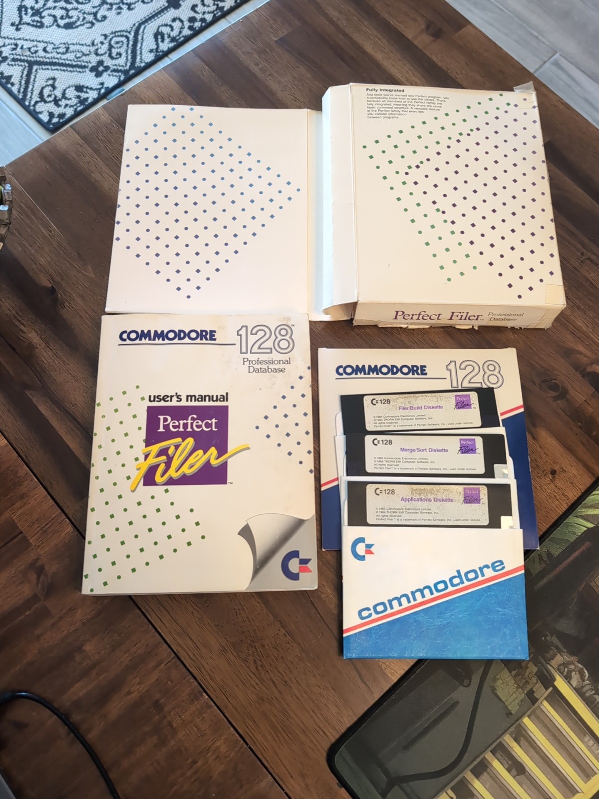 Commodore 128 Perfect Filer Professional Database Software